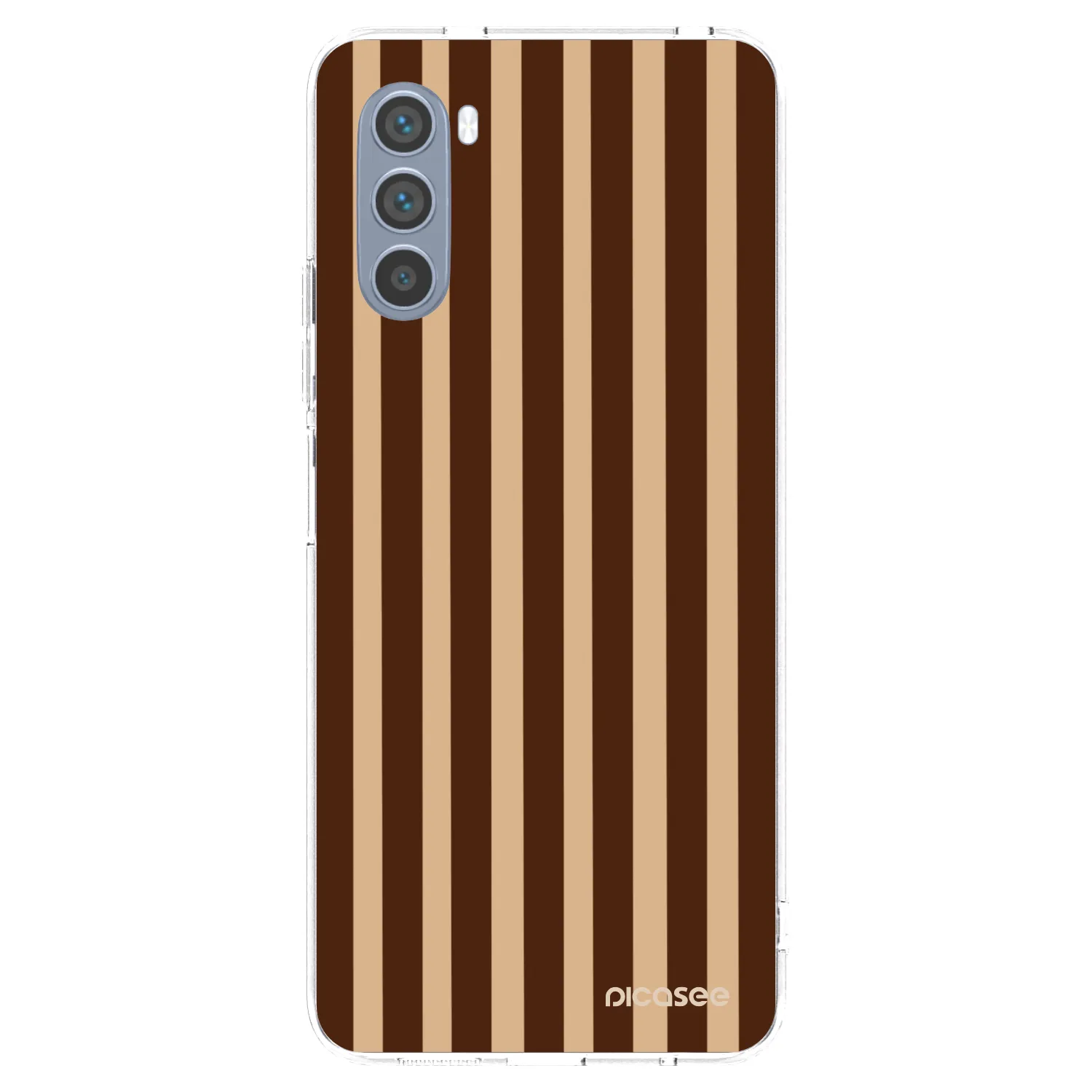 Picasee átlátszó szilikon tok az alábbi mobiltelefonokra Motorola Moto G62 - Brown lines