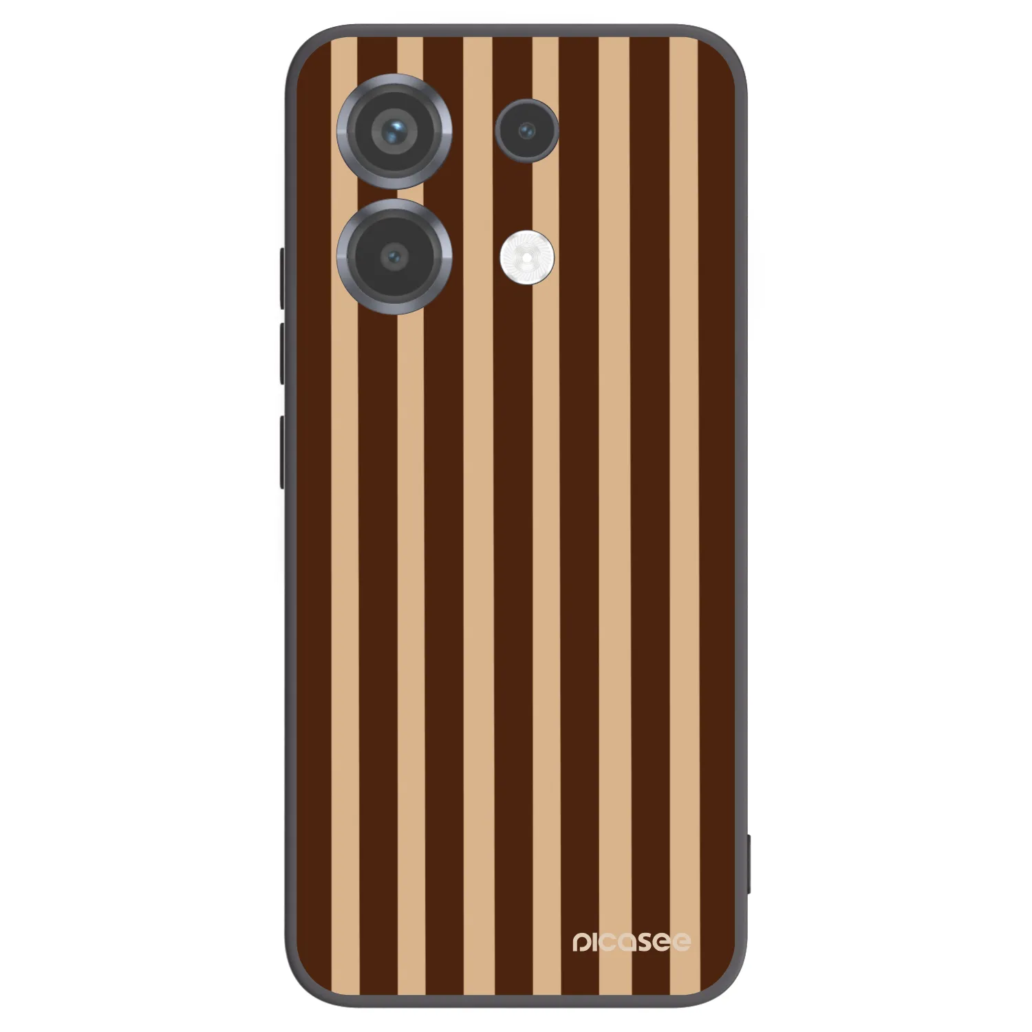 Picasee fekete szilikon tok az alábbi mobiltelefonokra Xiaomi Poco X6 - Brown lines
