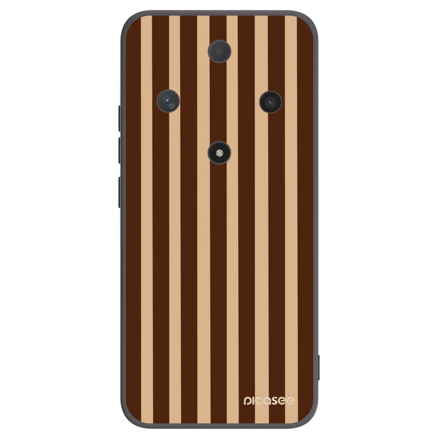 Picasee fekete szilikon tok az alábbi mobiltelefonokra Honor Magic6 Lite 5G - Brown lines