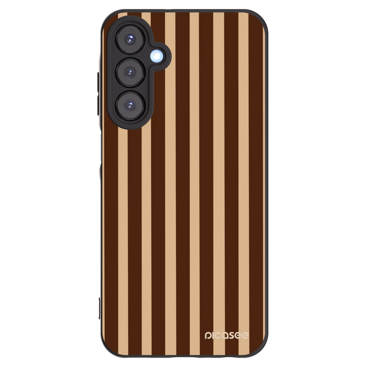 Picasee fekete szilikon tok az alábbi mobiltelefonokra Samsung Galaxy A25 A256B 5G - Brown lines