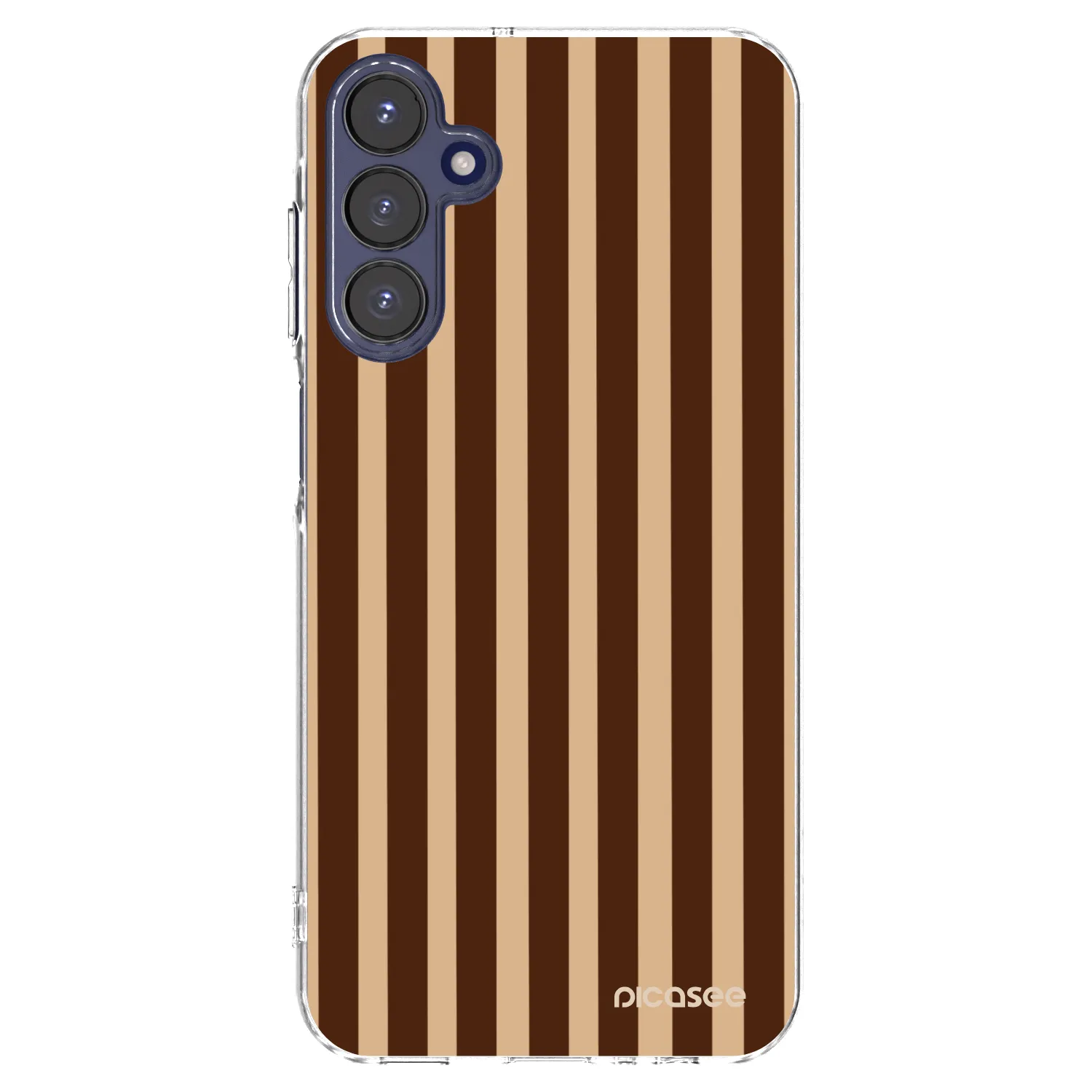 Picasee átlátszó szilikon tok az alábbi mobiltelefonokra Samsung Galaxy A15 A155F 4G - Brown lines