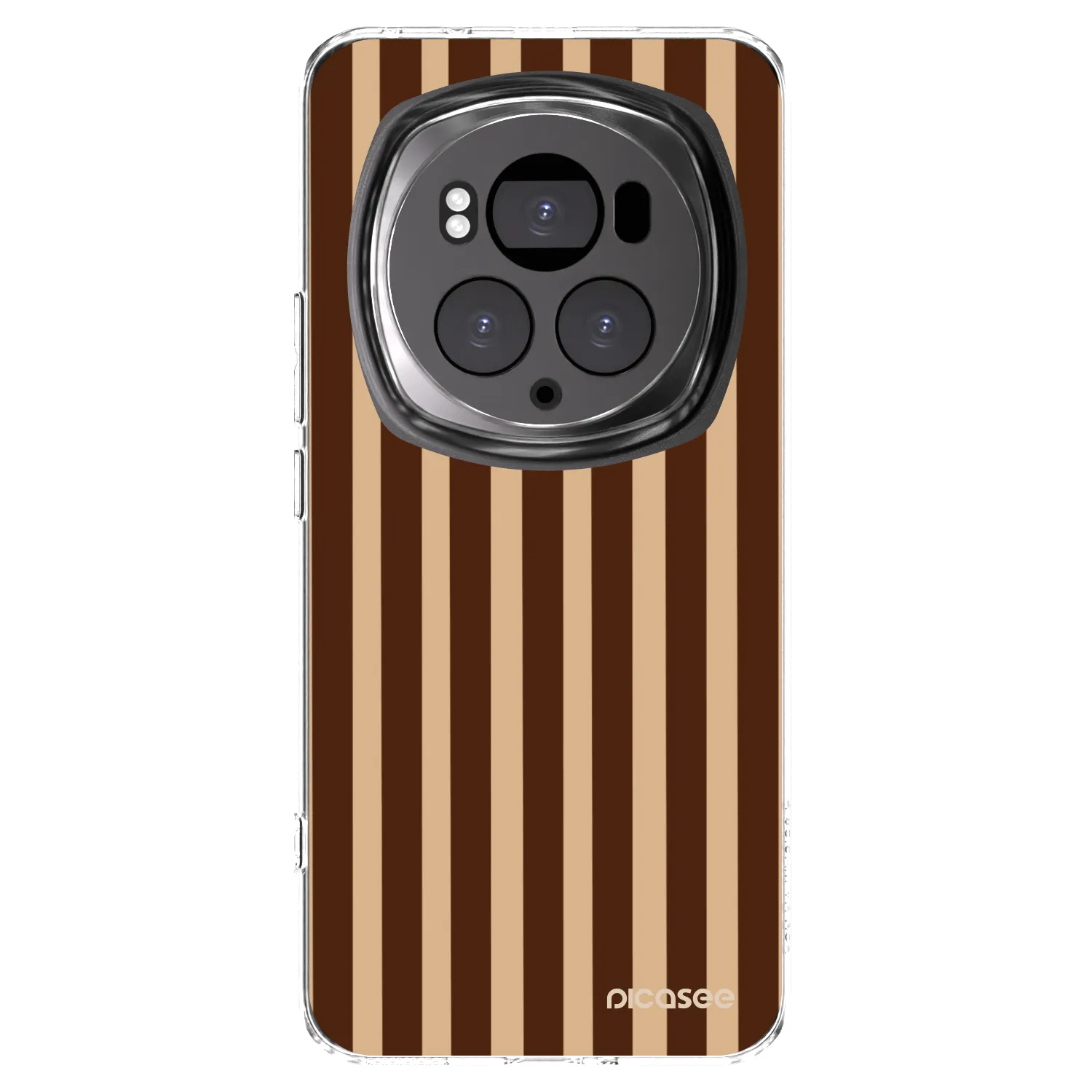 Picasee átlátszó szilikon tok az alábbi mobiltelefonokra Honor Magic6 Pro - Brown lines