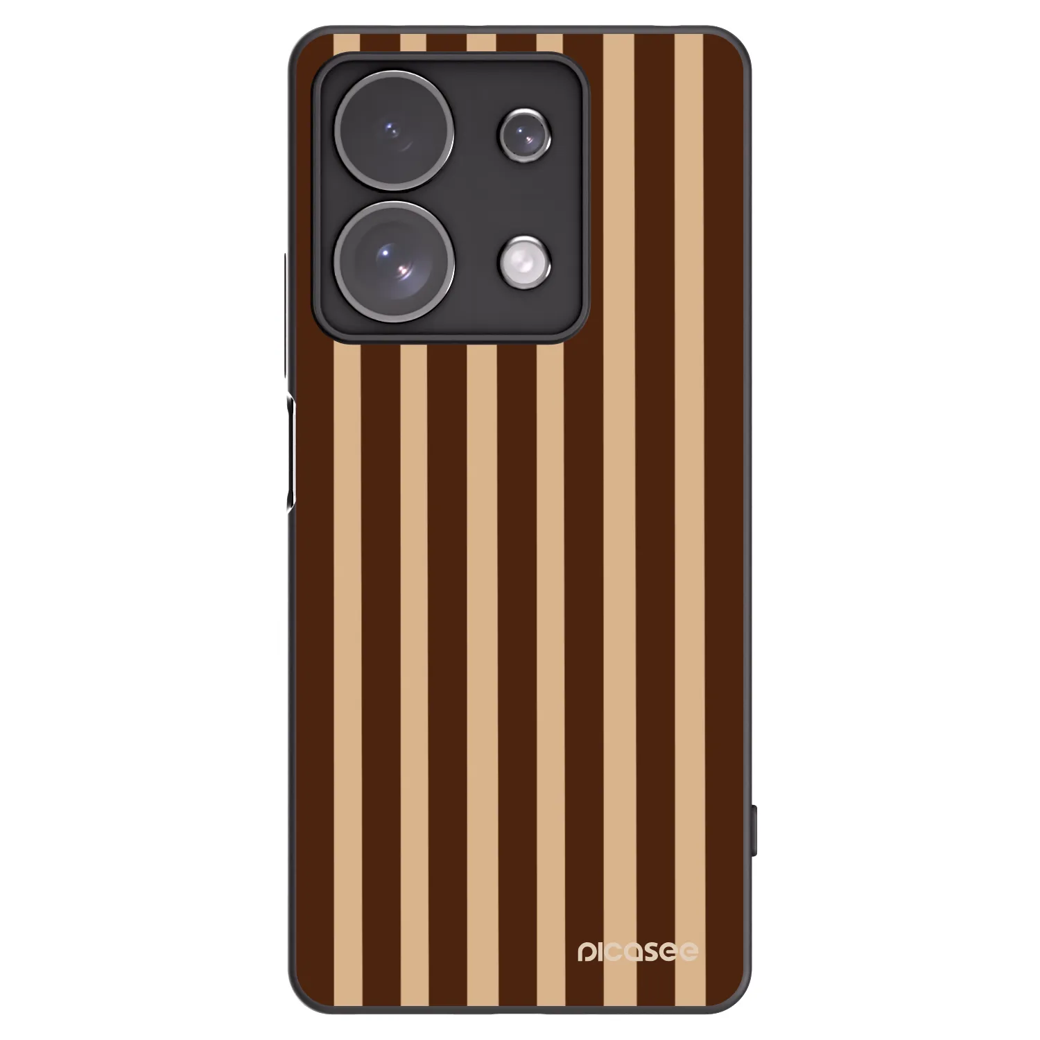 Picasee fekete szilikon tok az alábbi mobiltelefonokra Xiaomi Redmi Note 13 Pro 4G - Brown lines