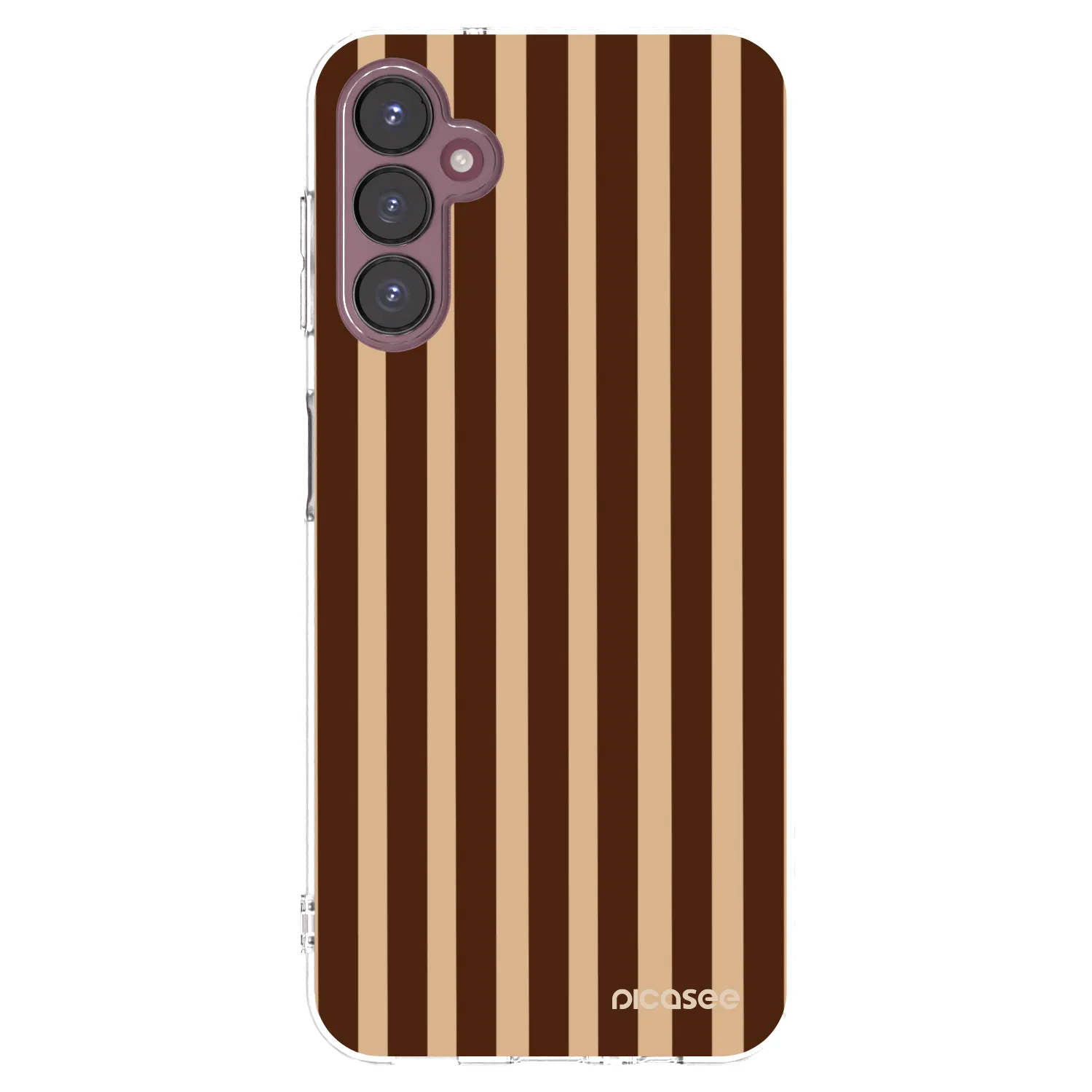 Picasee átlátszó szilikon tok az alábbi mobiltelefonokra Samsung Galaxy A05s A057G - Brown lines