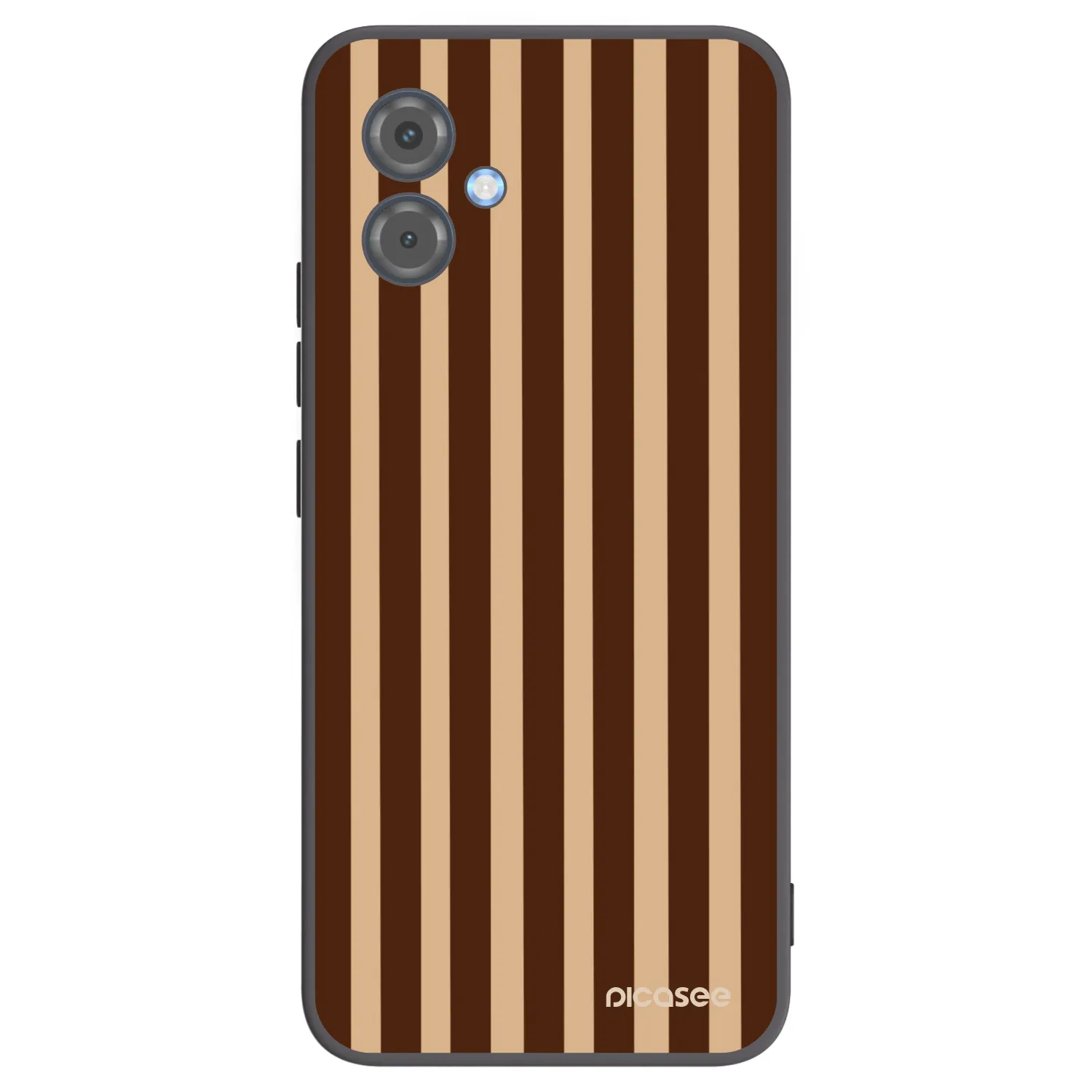Picasee fekete szilikon tok az alábbi mobiltelefonokra Motorola Moto G14 - Brown lines