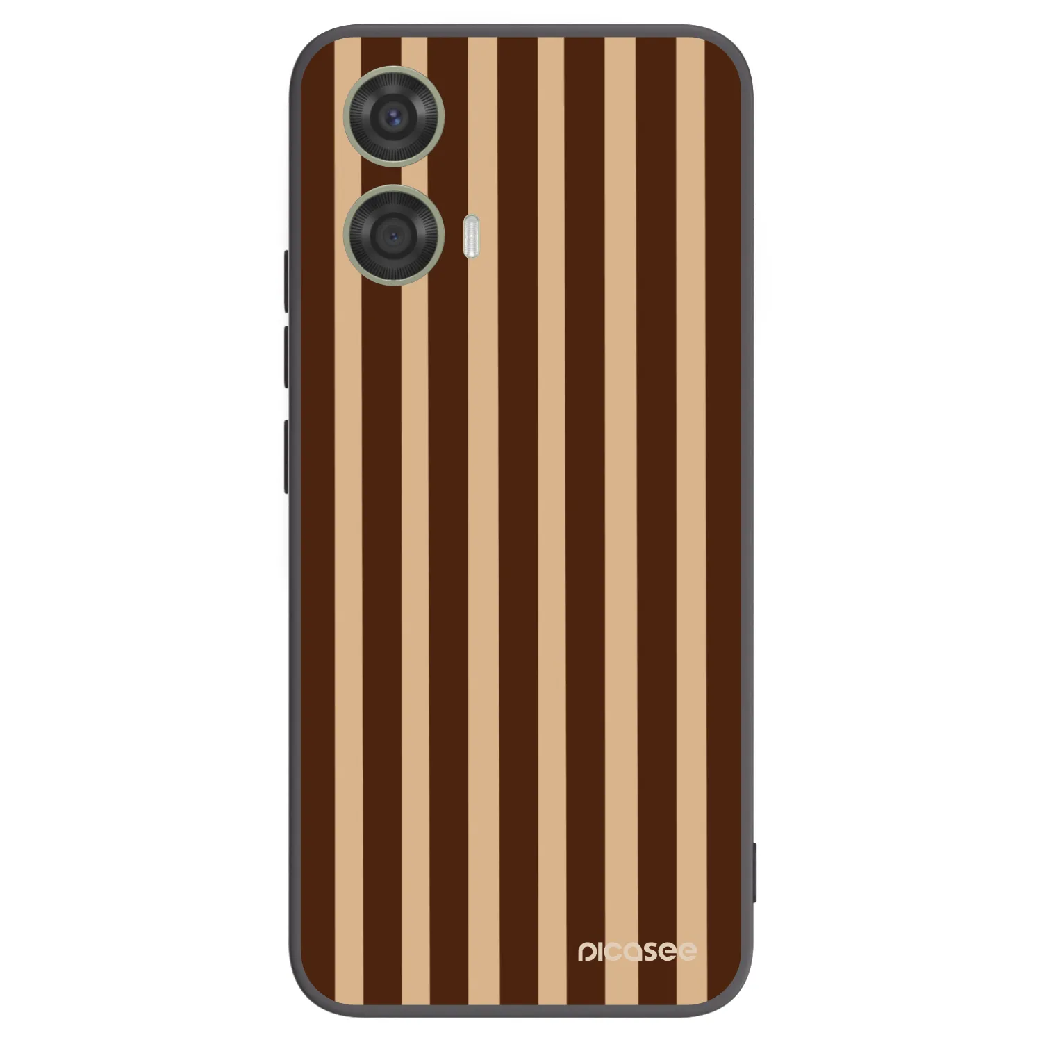 Picasee fekete szilikon tok az alábbi mobiltelefonokra Motorola Moto G24 - Brown lines