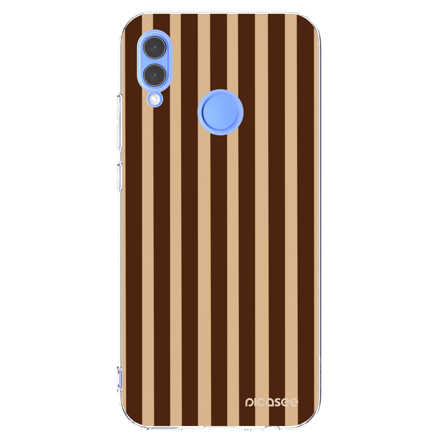 Picasee átlátszó szilikon tok az alábbi mobiltelefonokra Huawei P Smart 2019 - Brown lines