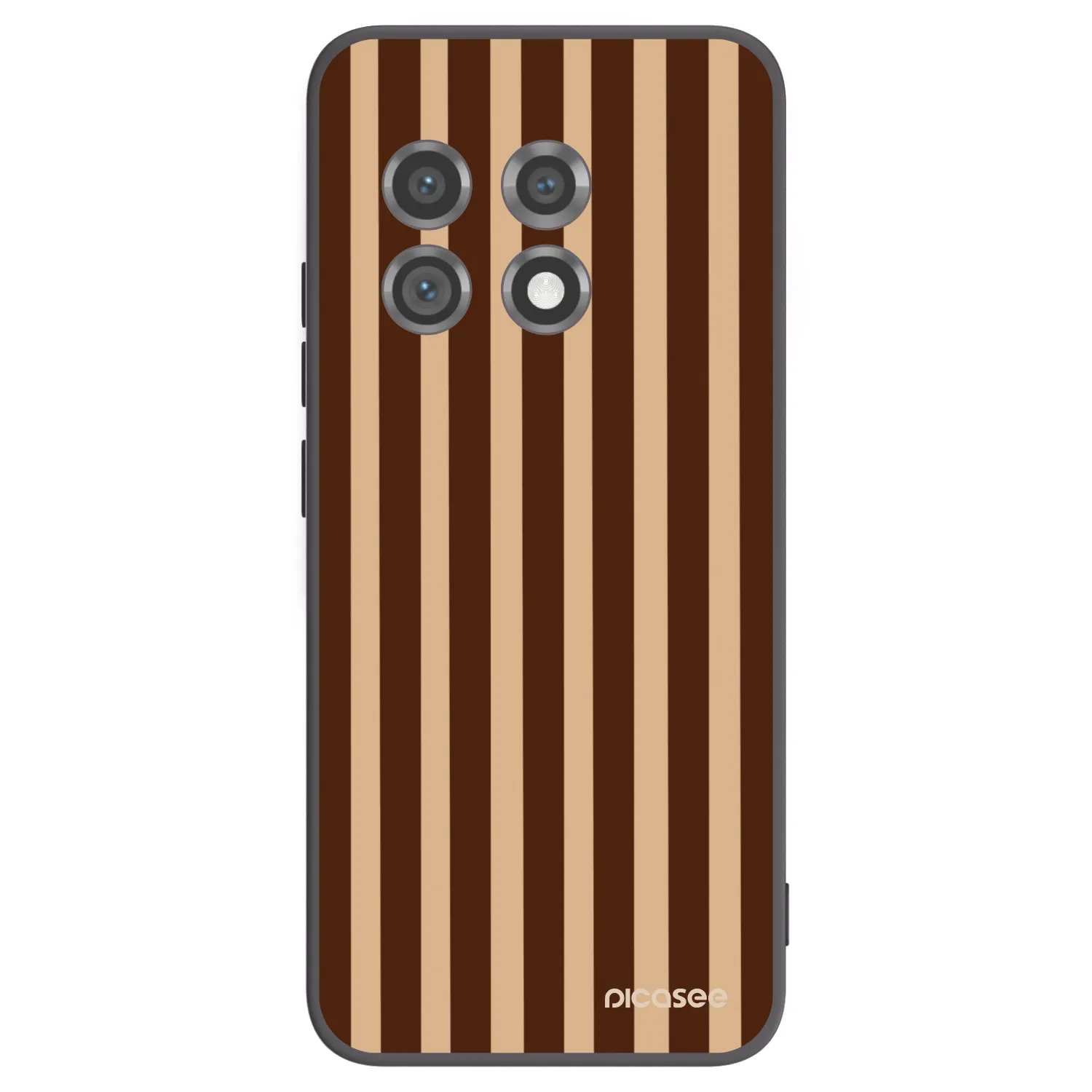 Picasee fekete szilikon tok az alábbi mobiltelefonokra OnePlus 11 5G - Brown lines