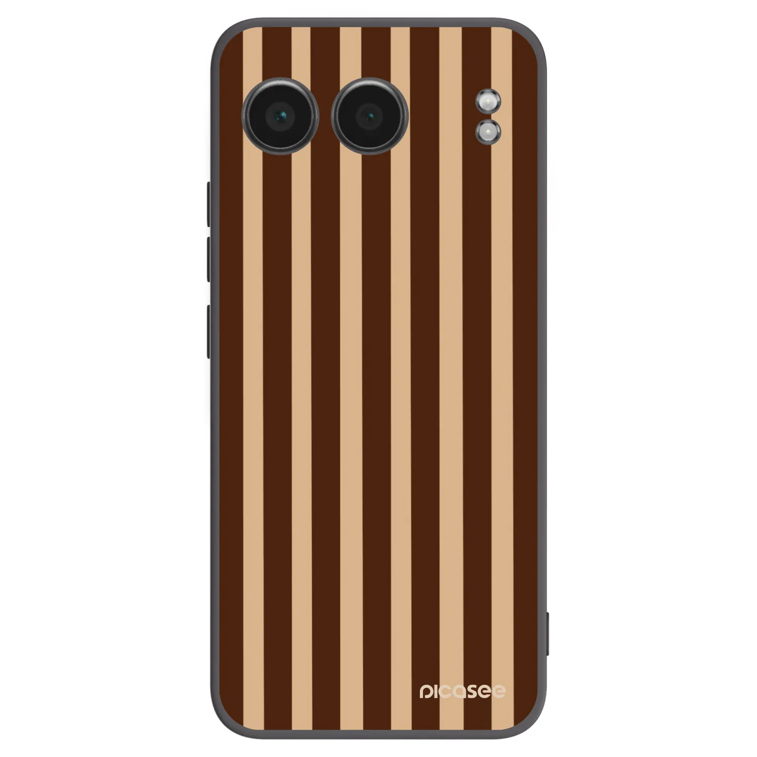 Picasee fekete szilikon tok az alábbi mobiltelefonokra OnePlus Nord 4 - Brown lines
