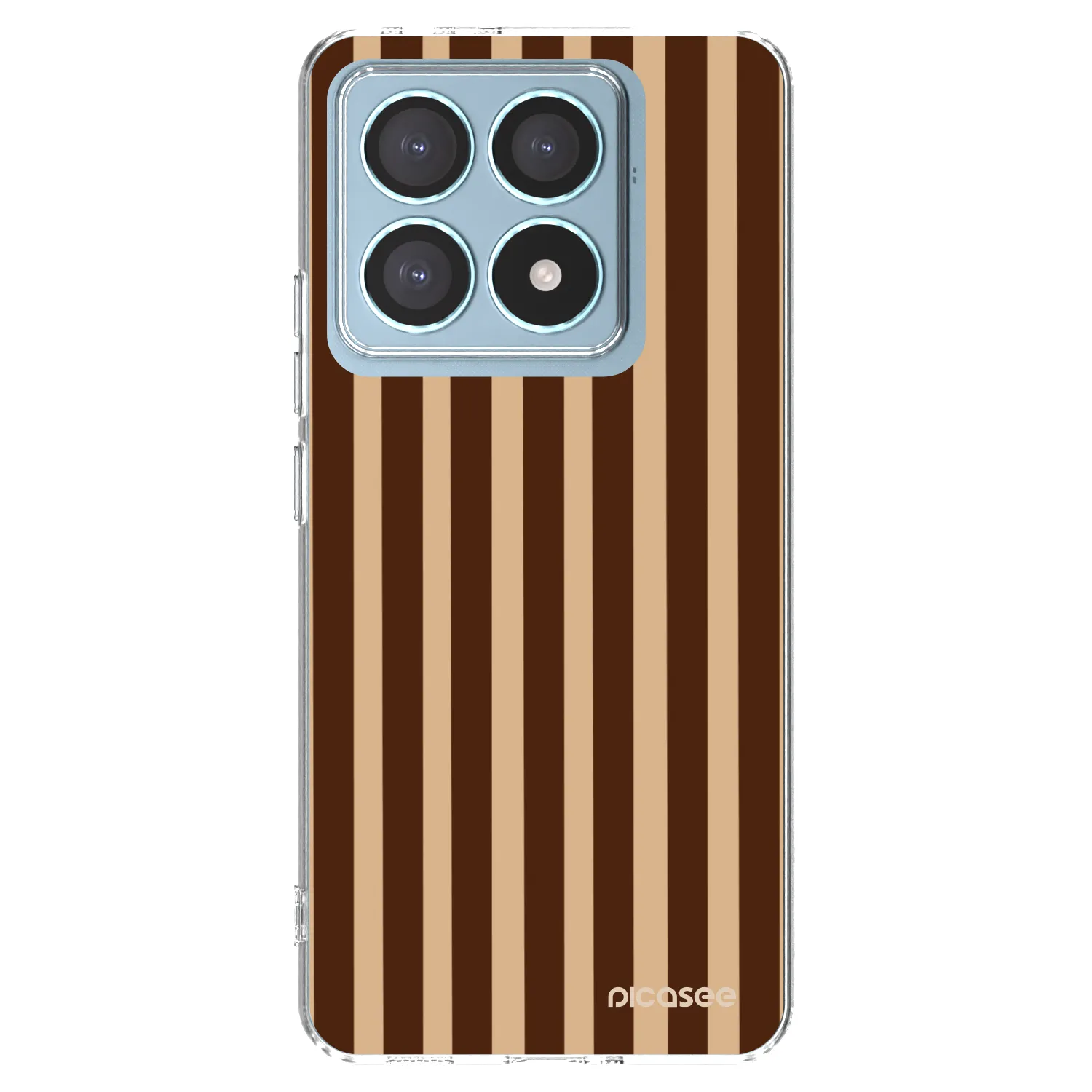 Picasee átlátszó szilikon tok az alábbi mobiltelefonokra Xiaomi 14T Pro - Brown lines