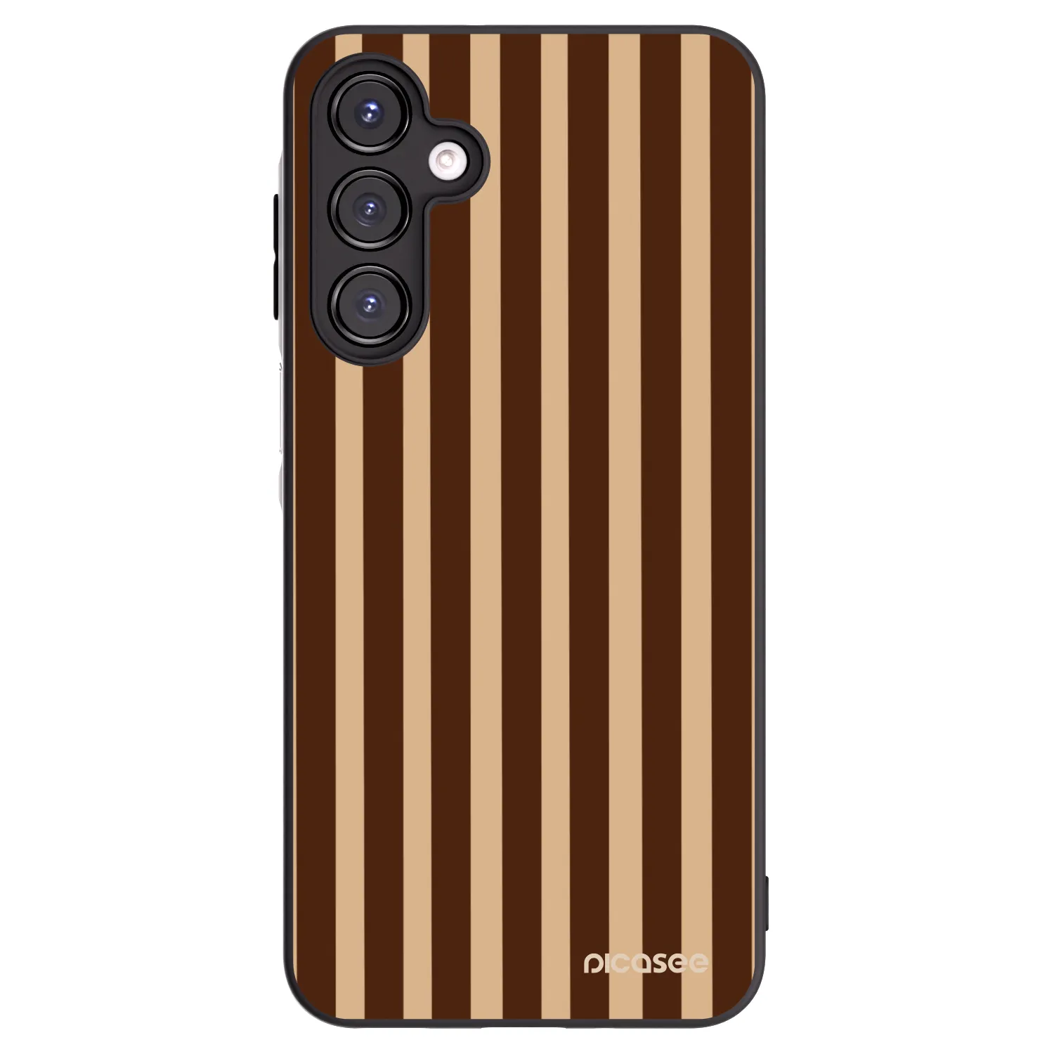 Picasee fekete szilikon tok az alábbi mobiltelefonokra Samsung Galaxy A16 5G - Brown lines