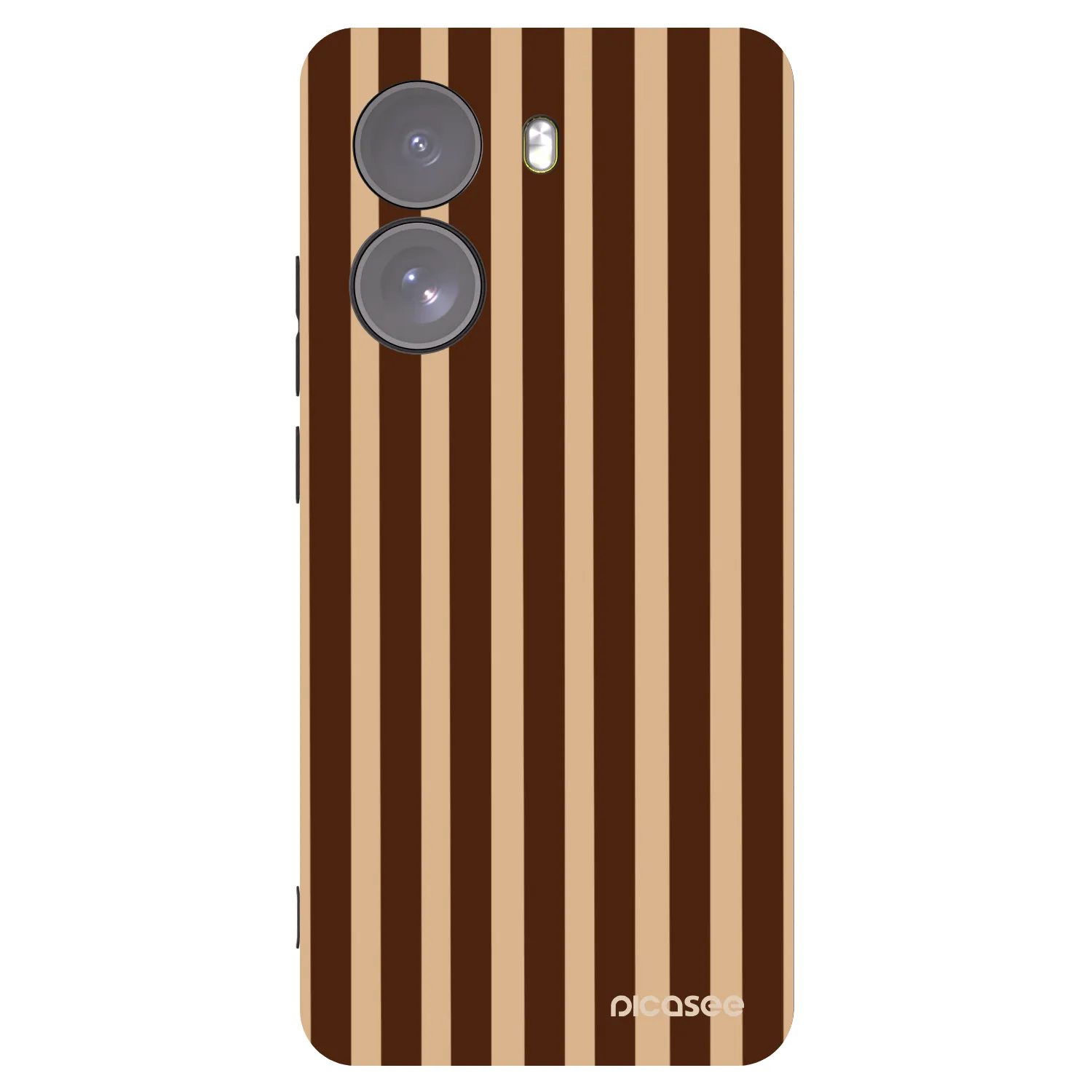 Picasee fekete szilikon tok az alábbi mobiltelefonokra Xiaomi Poco X7 - Brown lines