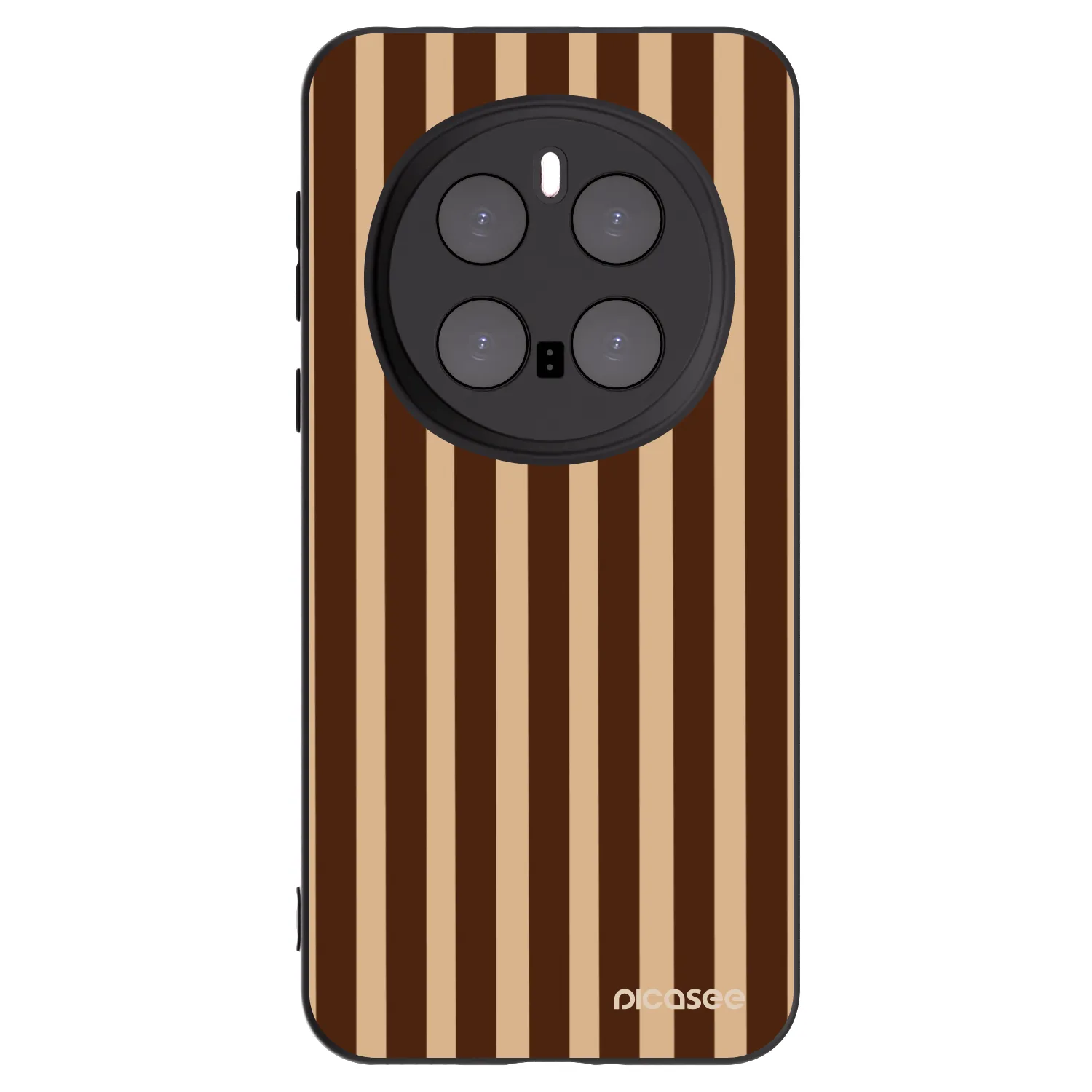 Picasee fekete szilikon tok az alábbi mobiltelefonokra Honor Magic7 Pro 5G - Brown lines