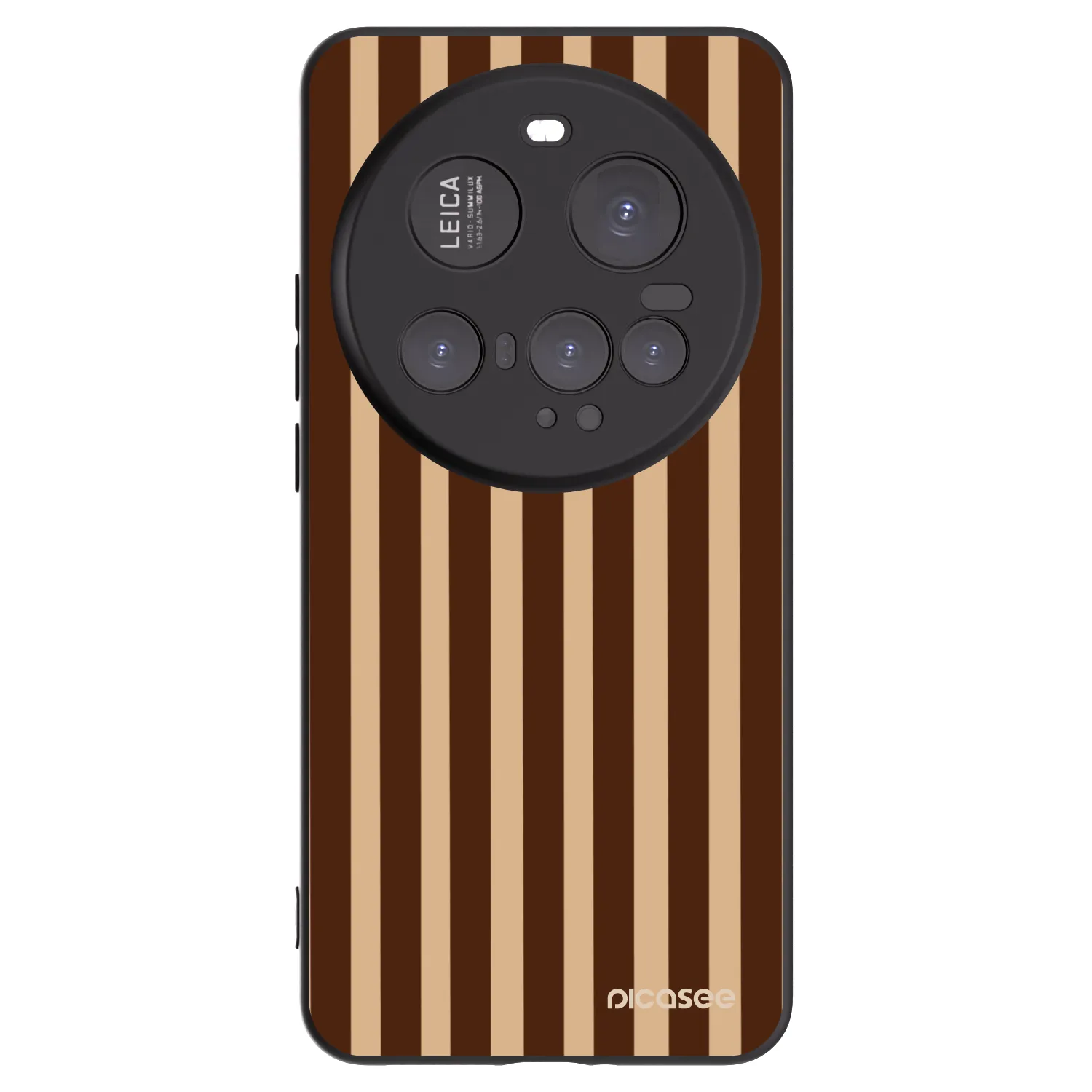 Picasee fekete szilikon tok az alábbi mobiltelefonokra Xiaomi 15 Ultra - Brown lines