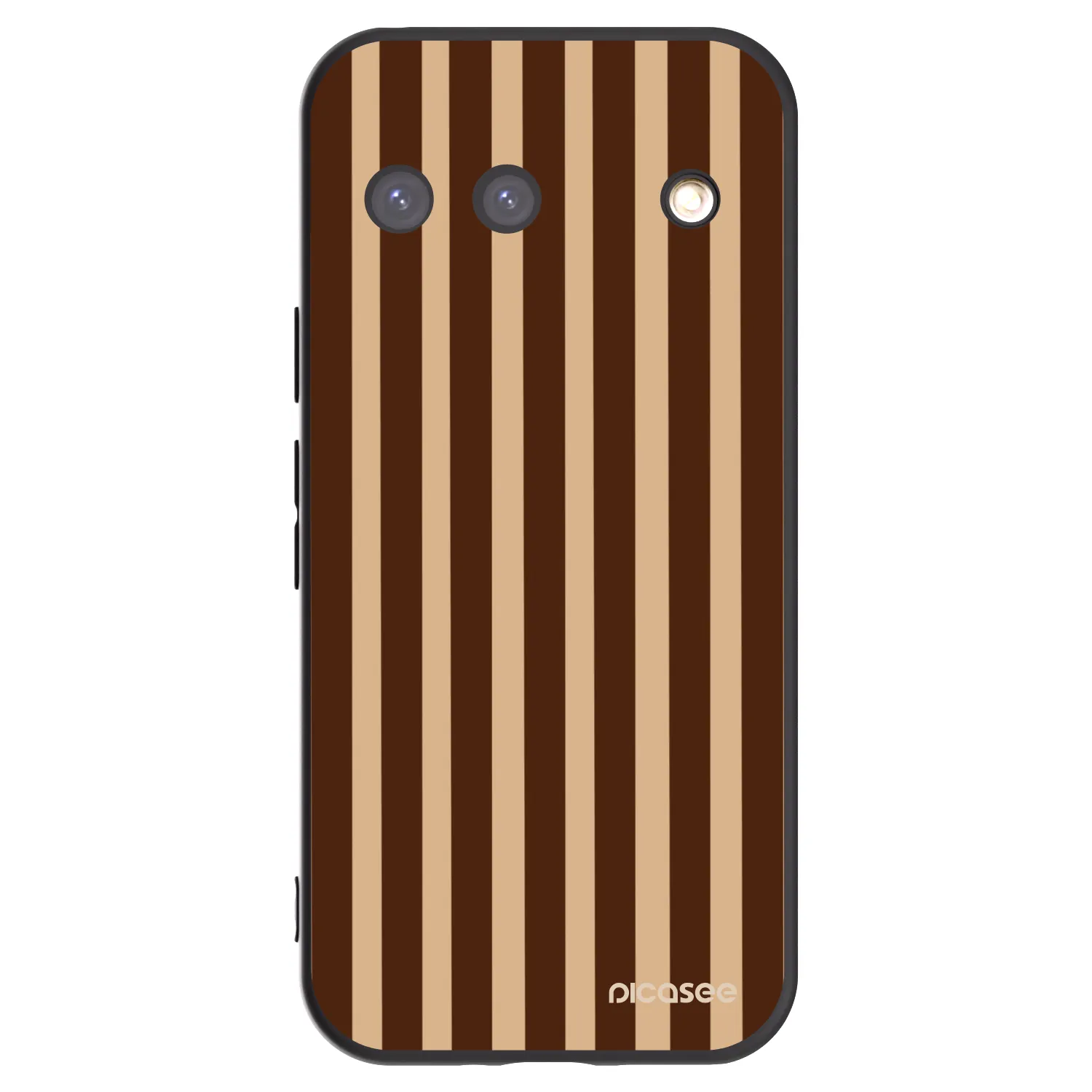Picasee fekete szilikon tok az alábbi mobiltelefonokra Google Pixel 9 - Brown lines