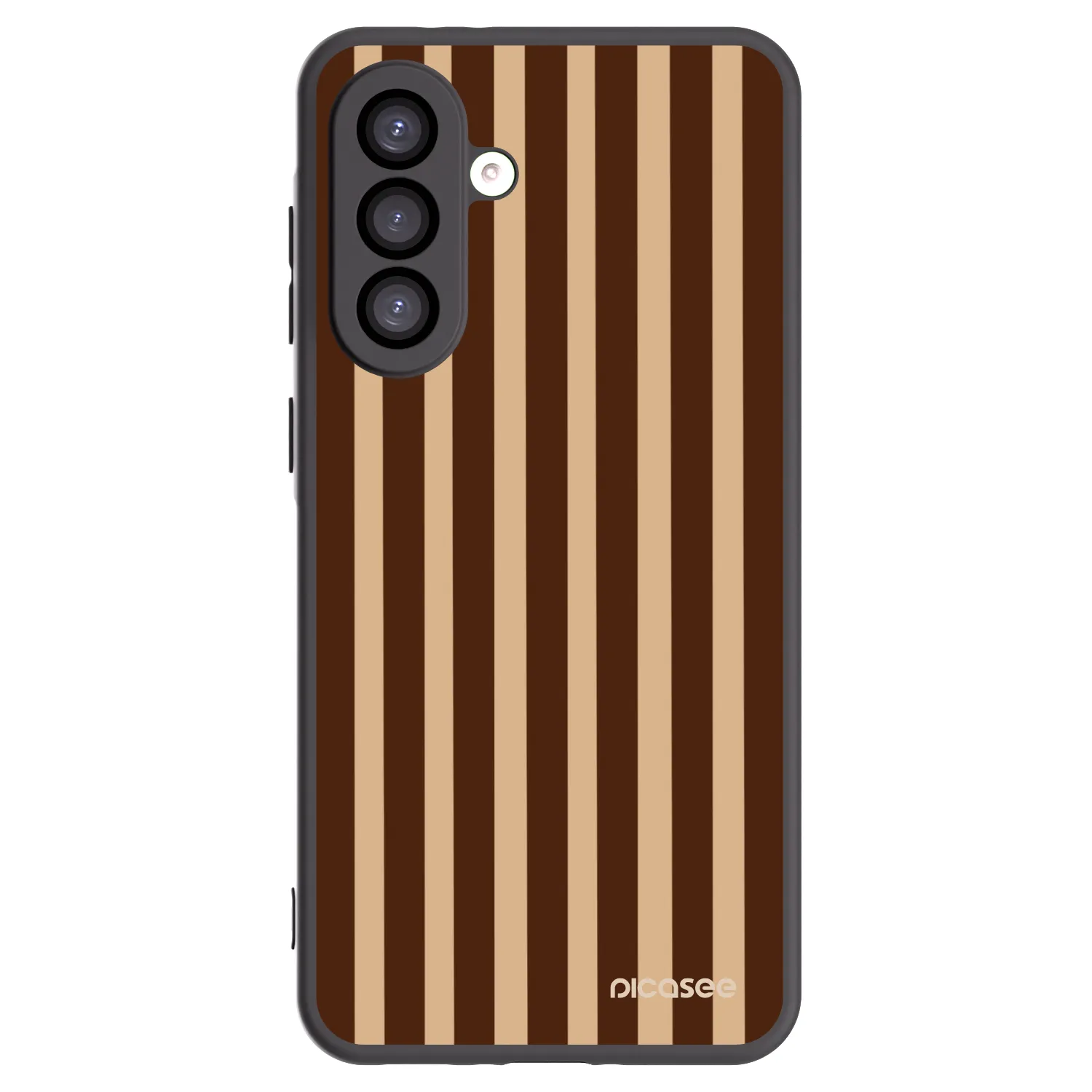 Picasee fekete szilikon tok az alábbi mobiltelefonokra Samsung Galaxy A26 5G A266B - Brown lines
