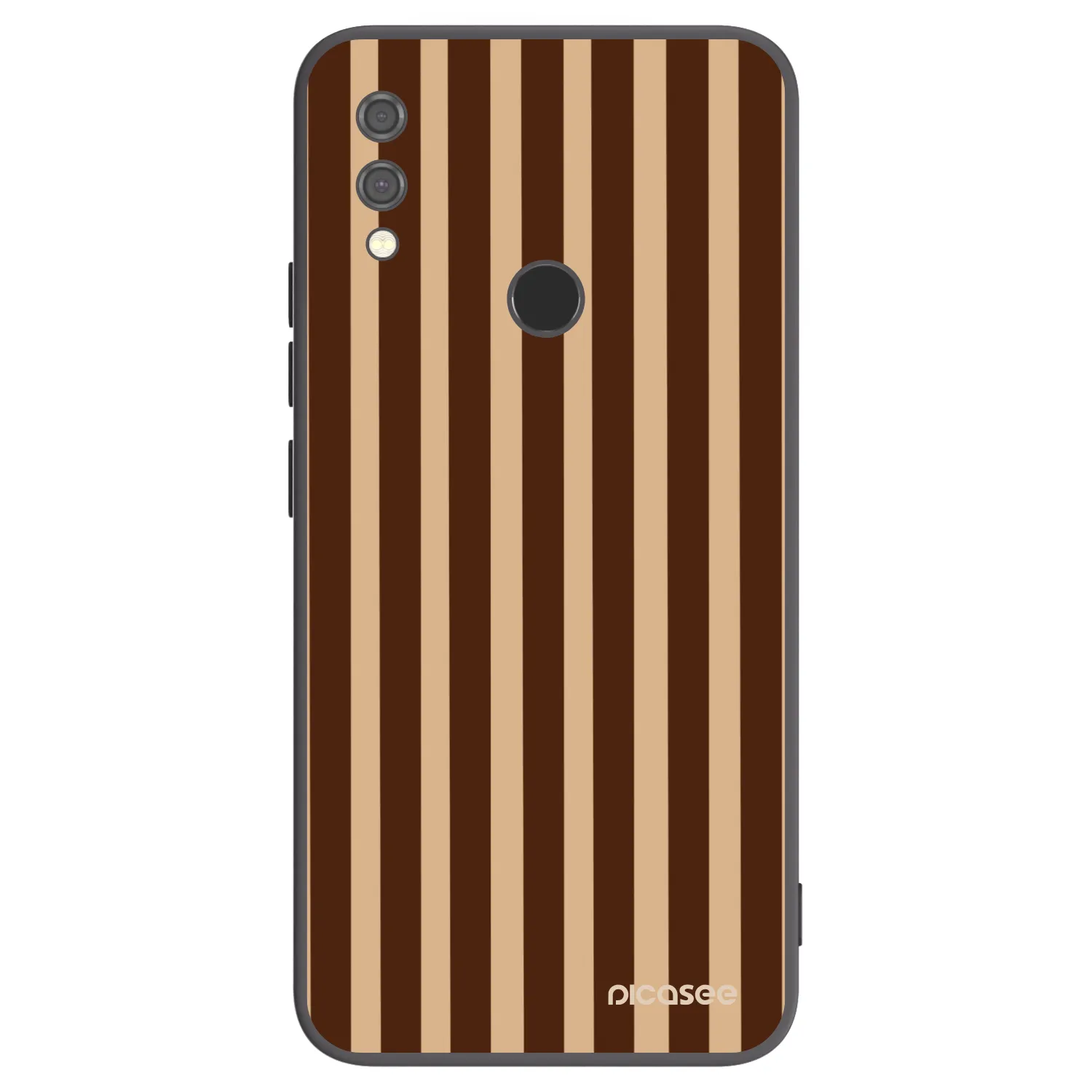 Picasee fekete szilikon tok az alábbi mobiltelefonokra Xiaomi Redmi Note 7 - Brown lines
