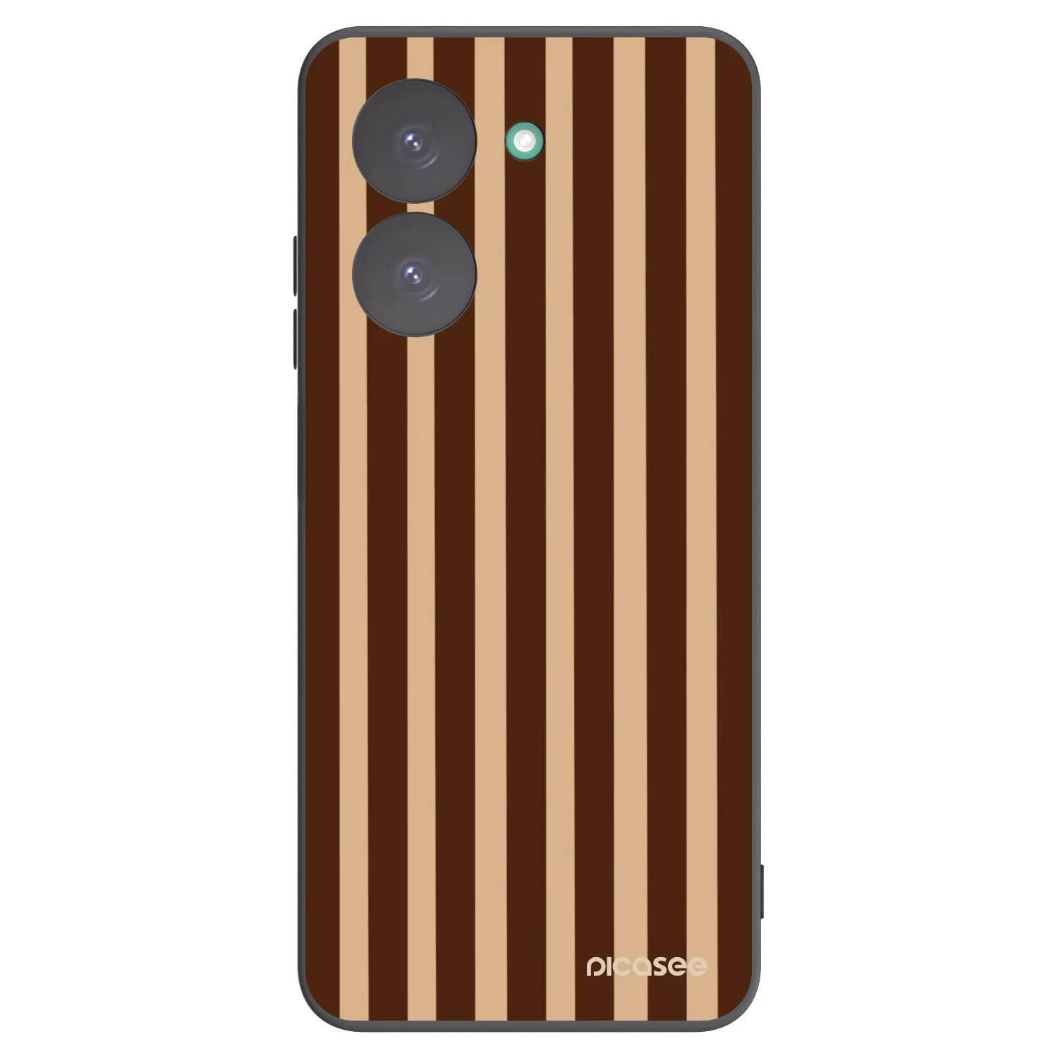 Picasee fekete szilikon tok az alábbi mobiltelefonokra Xiaomi Redmi A5 - Brown lines