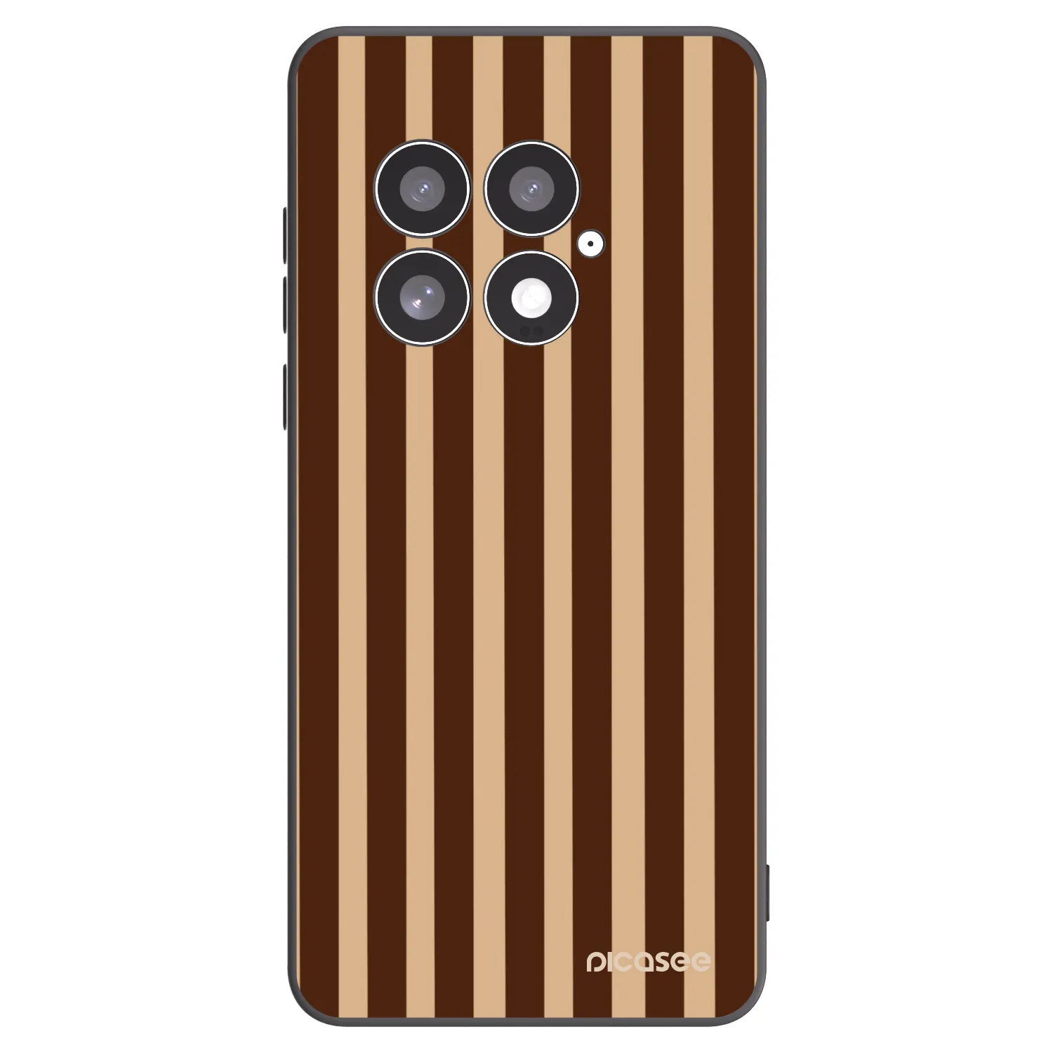 Picasee fekete szilikon tok az alábbi mobiltelefonokra OnePlus 13 5G - Brown lines