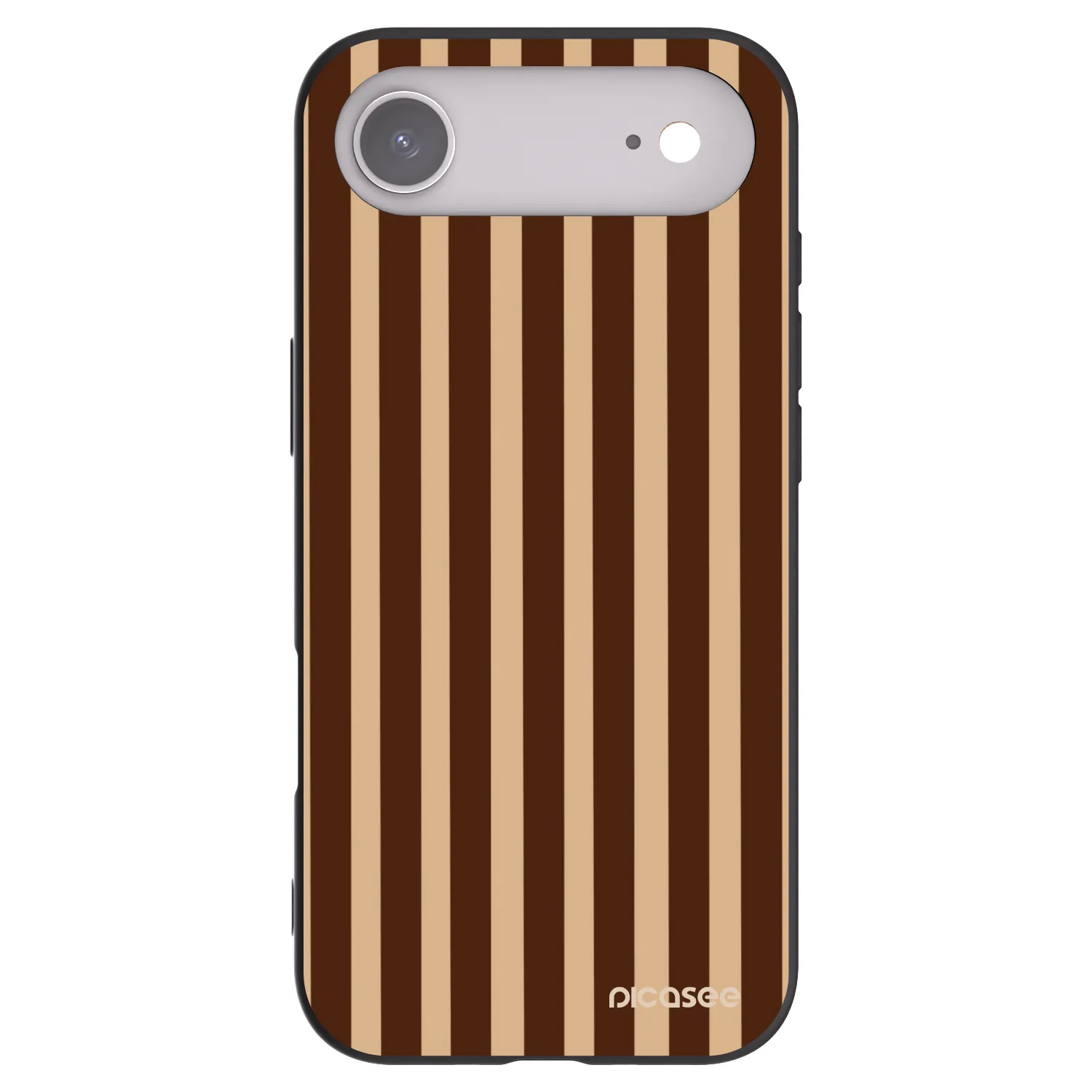 Picasee fekete szilikon tok az alábbi mobiltelefonokra Apple iPhone Air - Brown lines