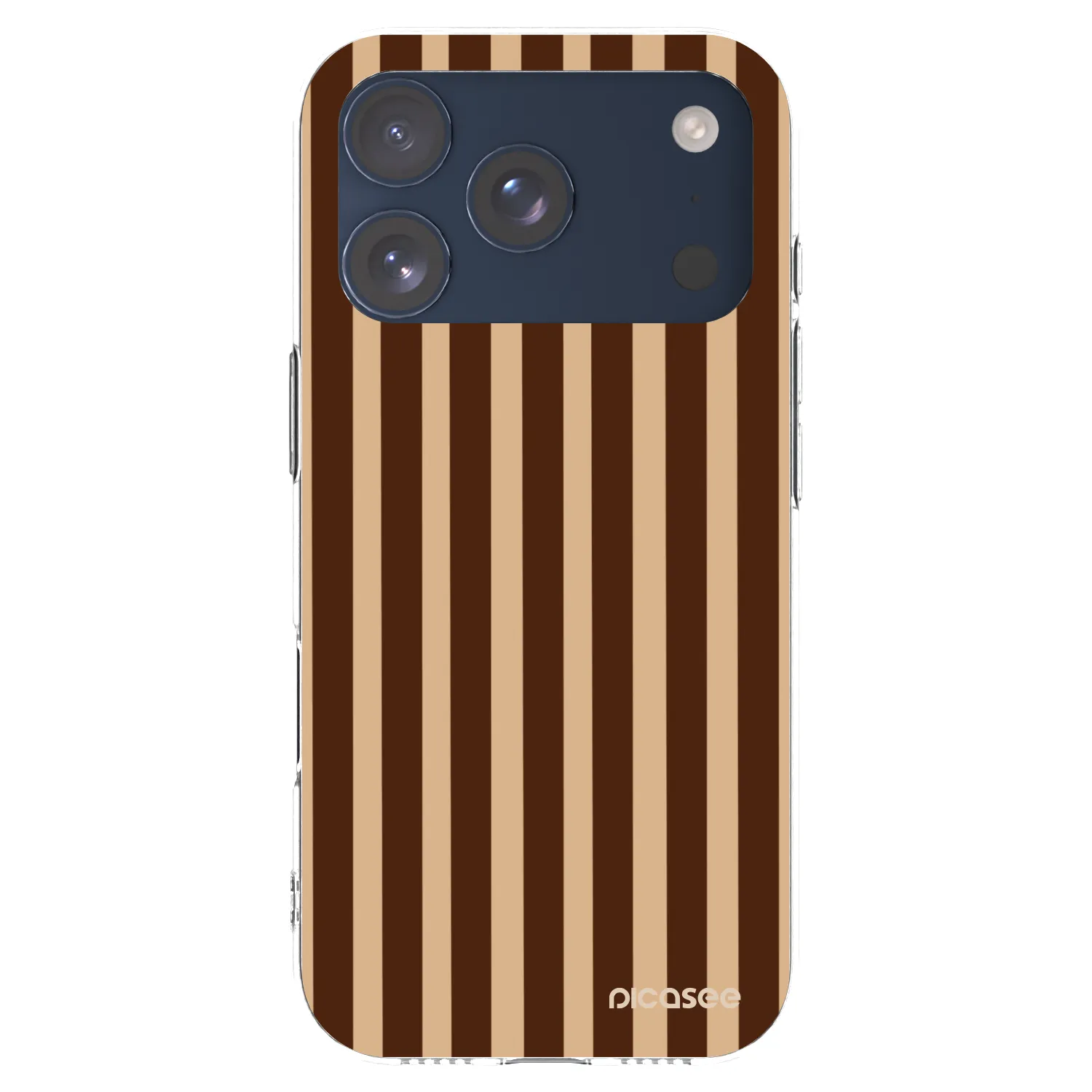 Picasee átlátszó szilikon tok az alábbi mobiltelefonokra Apple iPhone 17 Pro - Brown lines