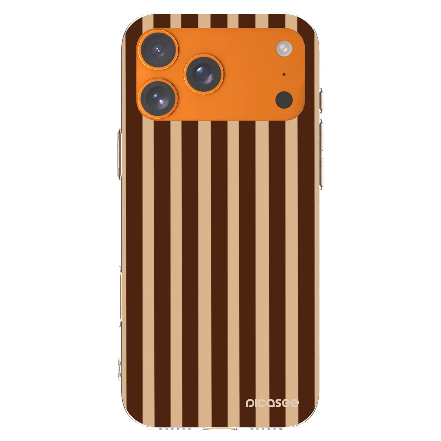 Picasee átlátszó szilikon tok az alábbi mobiltelefonokra Apple iPhone 17 Pro Max - Brown lines