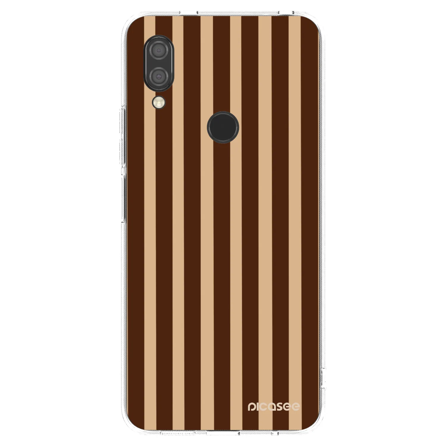 Picasee átlátszó szilikon tok az alábbi mobiltelefonokra Xiaomi Redmi 7 - Brown lines