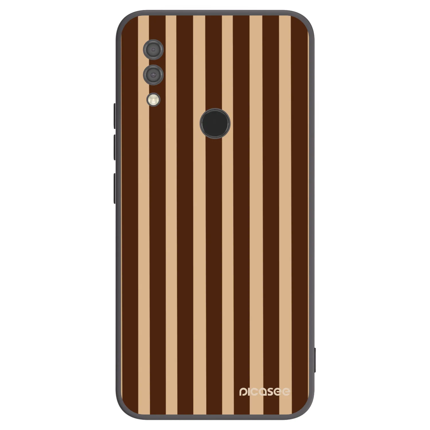 Picasee fekete szilikon tok az alábbi mobiltelefonokra Xiaomi Redmi 7 - Brown lines