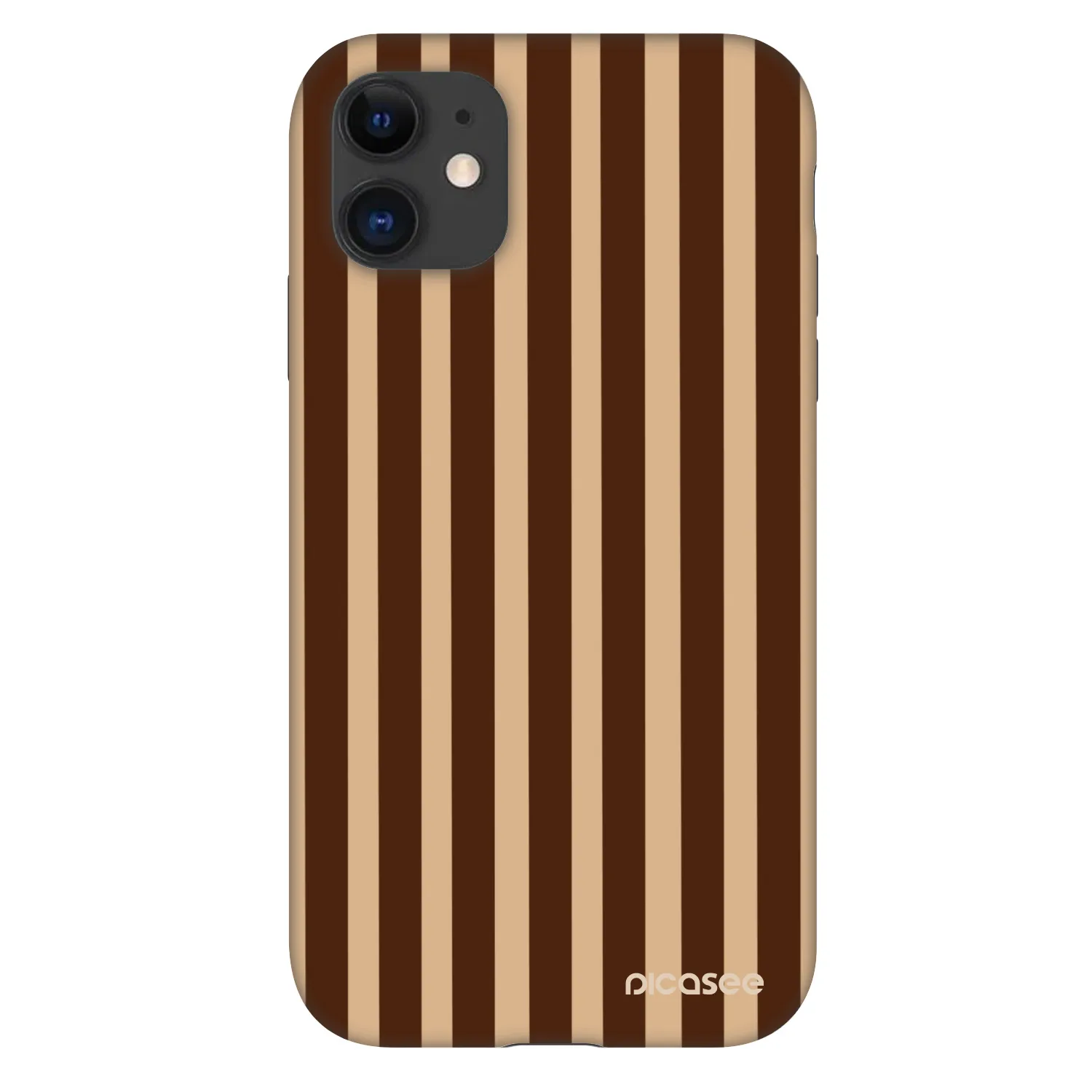 Picasee Fashion Case Apple iPhone 11 - Brown lines