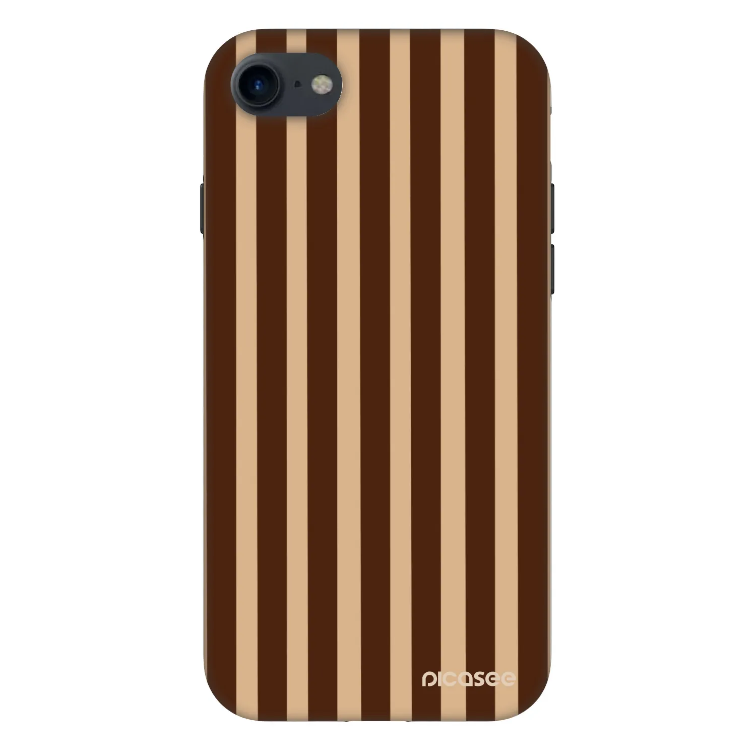 Picasee Fashion Case Apple iPhone 7 - Brown lines