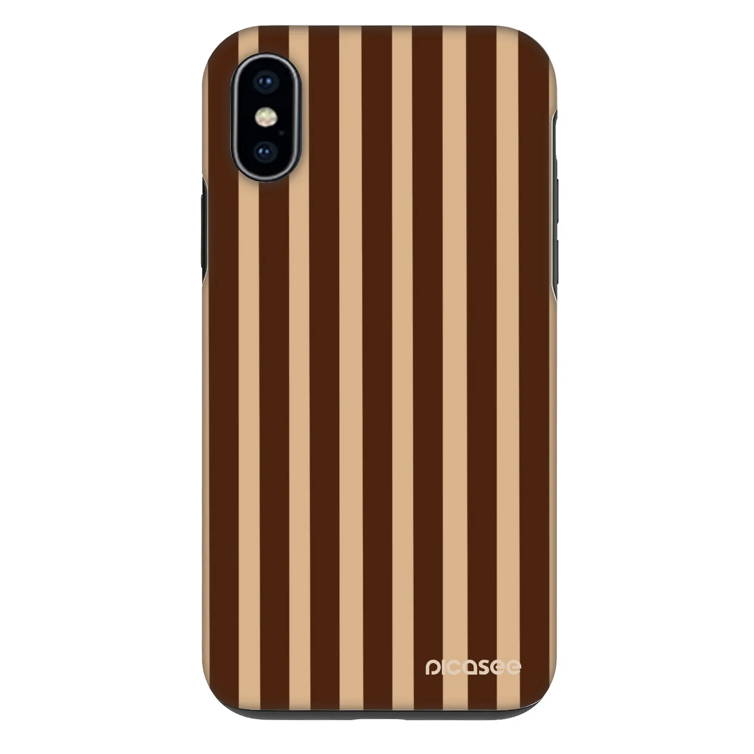 Picasee Fashion Case Apple iPhone X/XS - Brown lines
