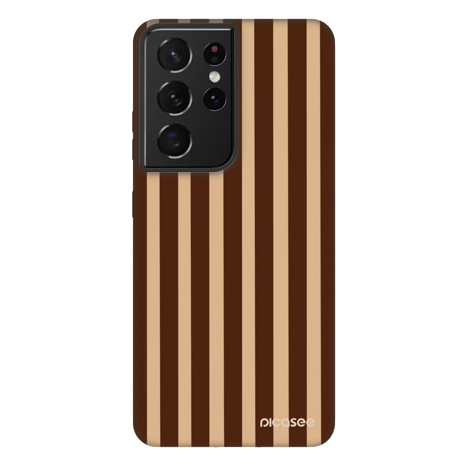 Picasee Fashion Case Samsung Galaxy S21 Ultra 5G G998B - Brown lines