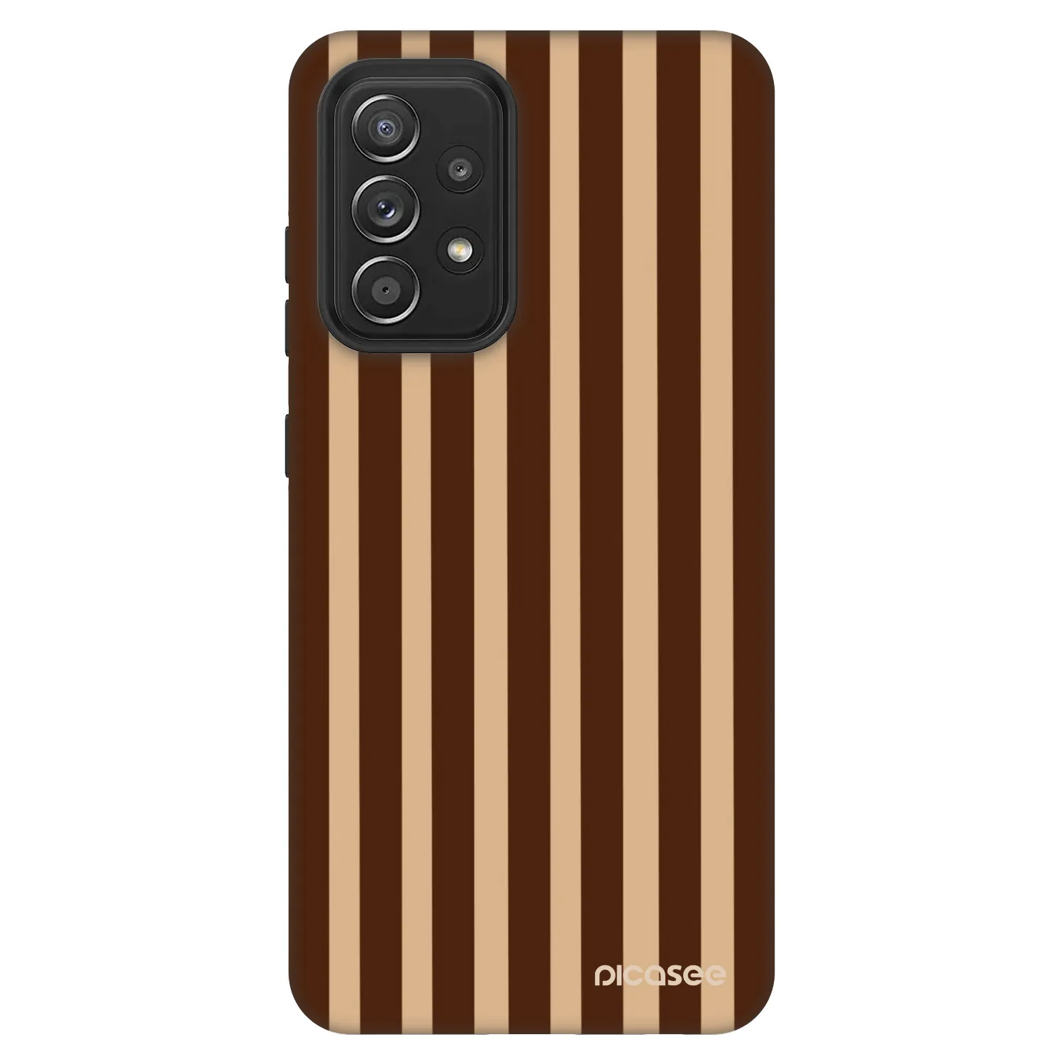 Picasee Fashion Case Samsung Galaxy A52 5G A525F - Brown lines