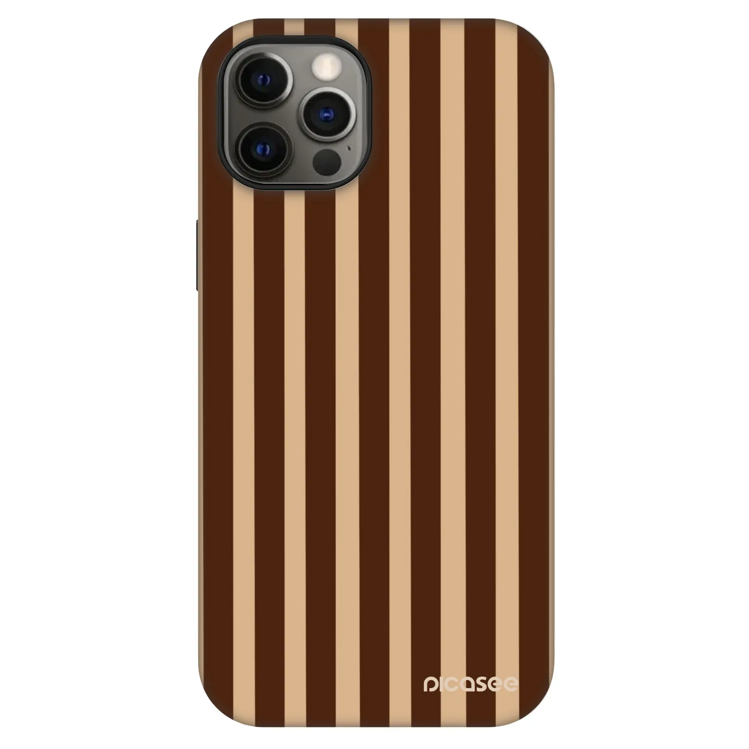 Picasee Fashion Case MagSafe Apple iPhone 12 Pro - Brown lines