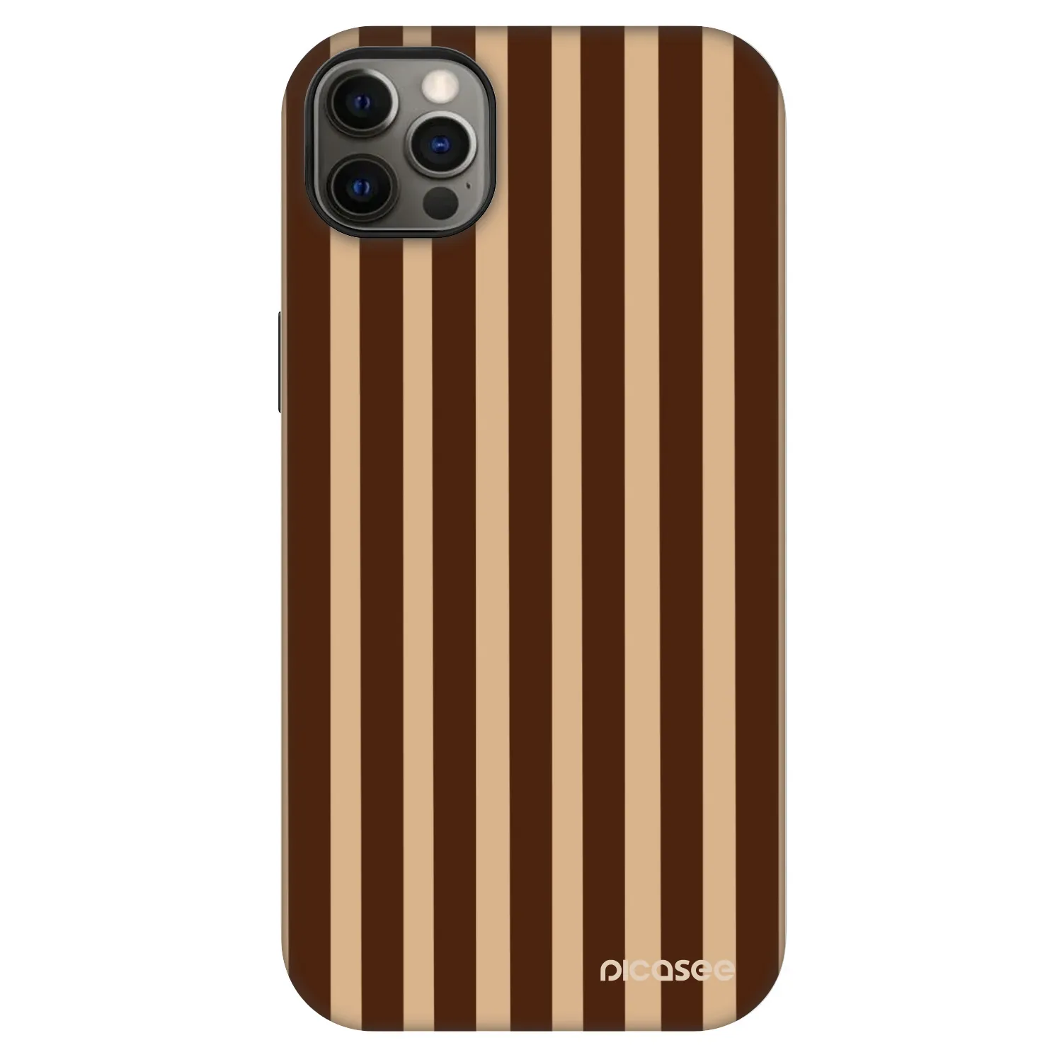Picasee Fashion Case MagSafe Apple iPhone 12 Pro Max - Brown lines