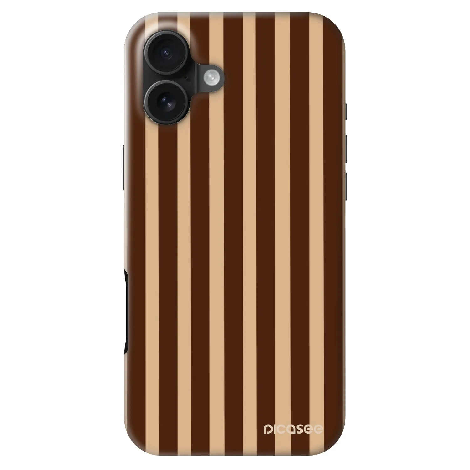 Picasee Fashion Case MagSafe Apple iPhone 16 Plus - Brown lines