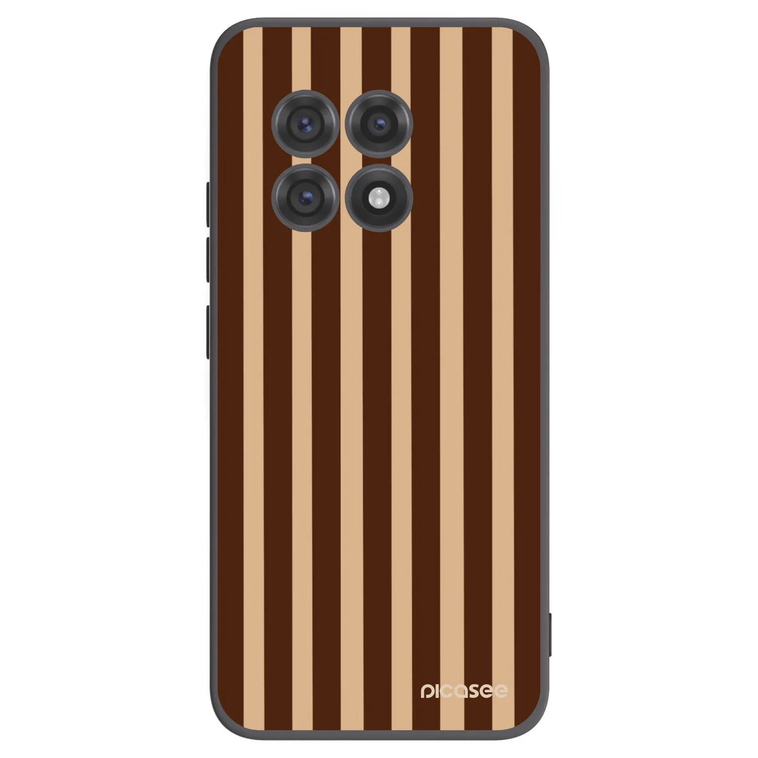 Picasee fekete szilikon tok az alábbi mobiltelefonokra OnePlus 13R 5G - Brown lines
