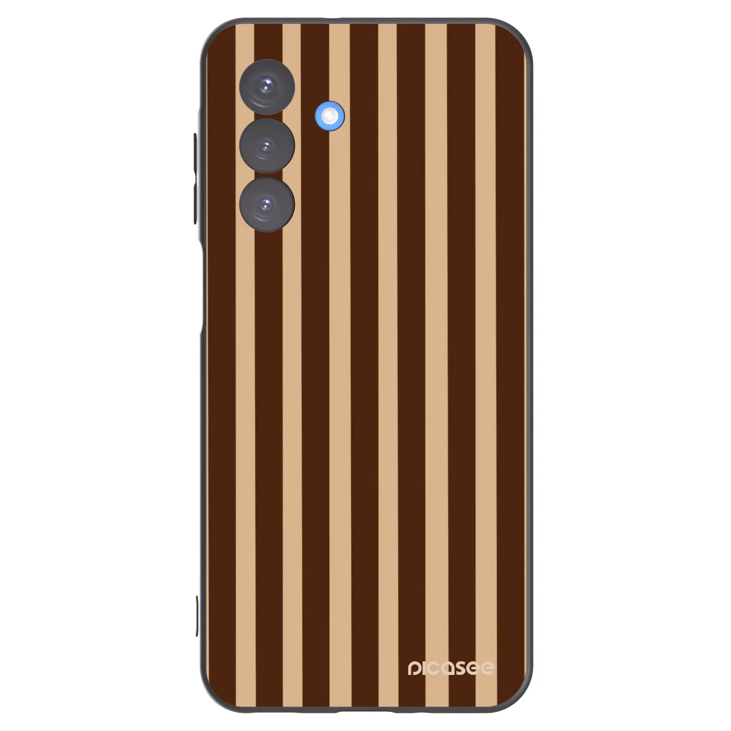 Picasee fekete szilikon tok az alábbi mobiltelefonokra Samsung Galaxy A17 5G - Brown lines