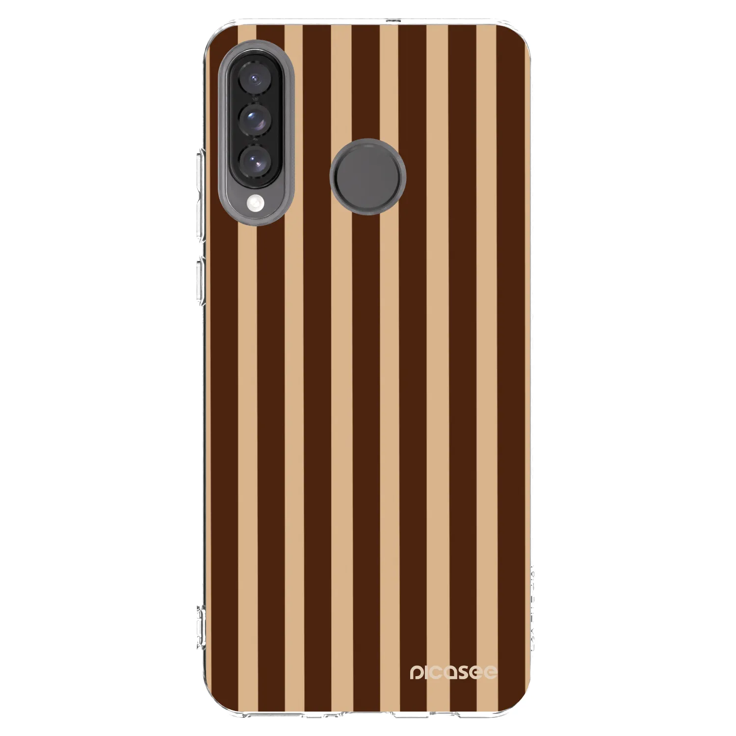 Picasee átlátszó szilikon tok az alábbi mobiltelefonokra Huawei P30 Lite - Brown lines