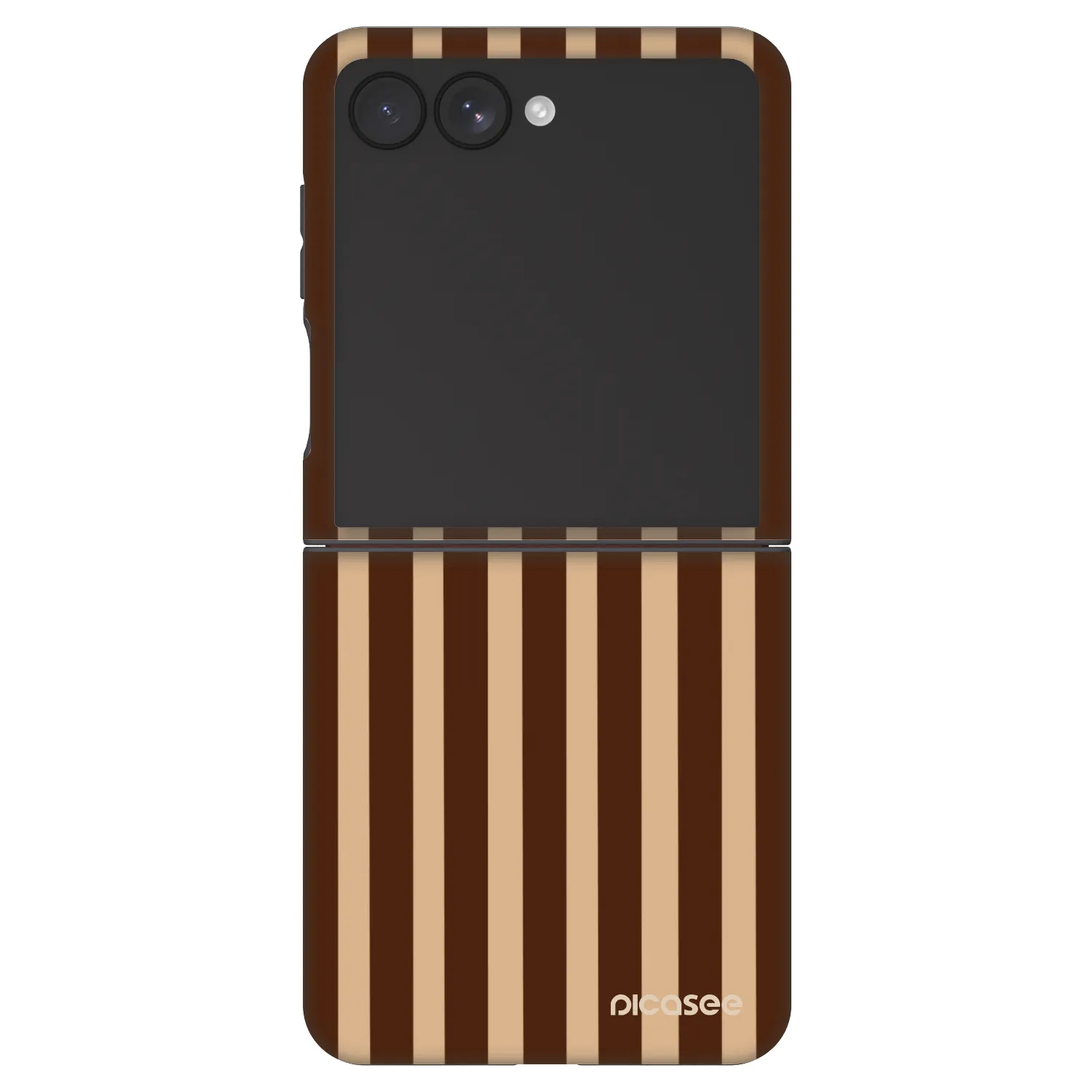Picasee Fashion Case Samsung Galaxy Z Flip7 5G - Brown lines