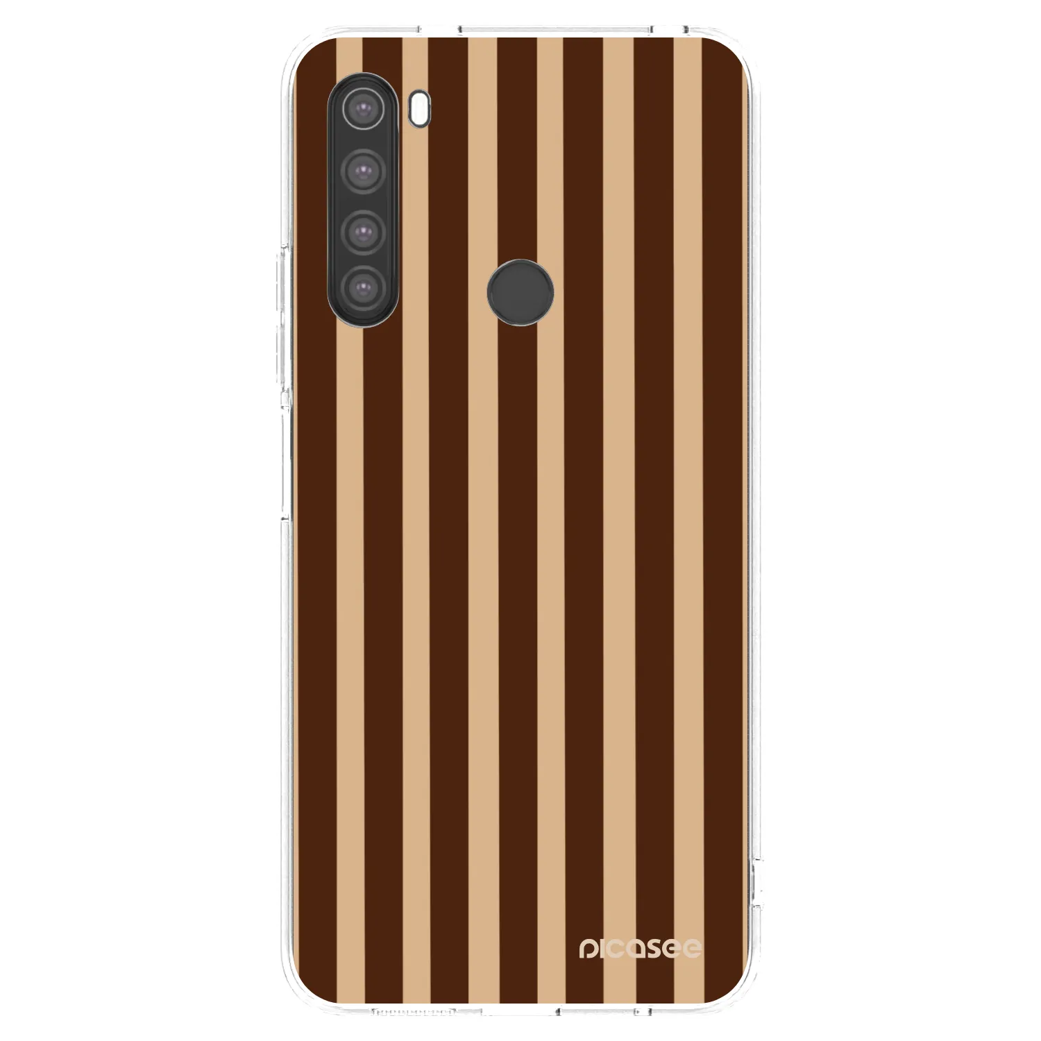 Picasee átlátszó szilikon tok az alábbi mobiltelefonokra Xiaomi Redmi Note 8 - Brown lines