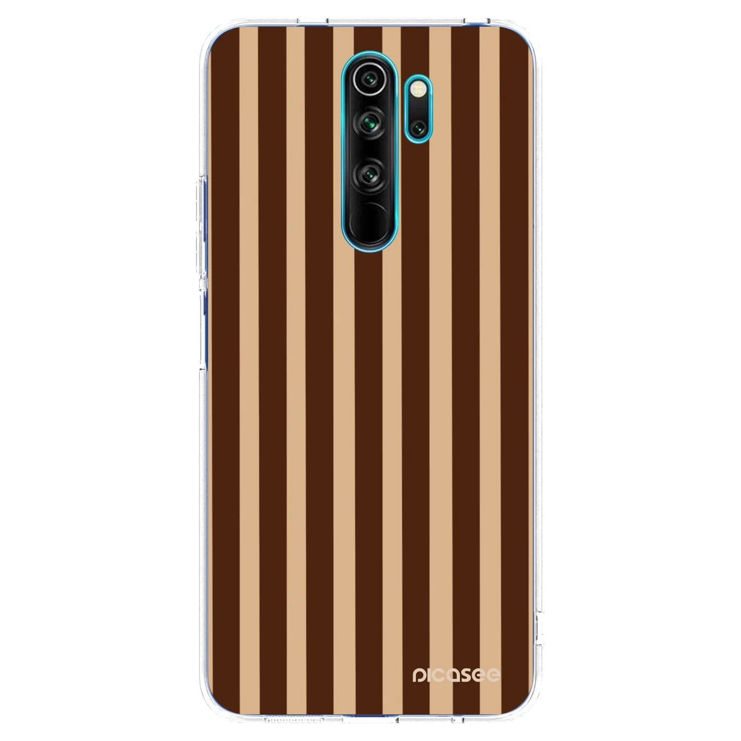 Picasee átlátszó szilikon tok az alábbi mobiltelefonokra Xiaomi Redmi Note 8 Pro - Brown lines