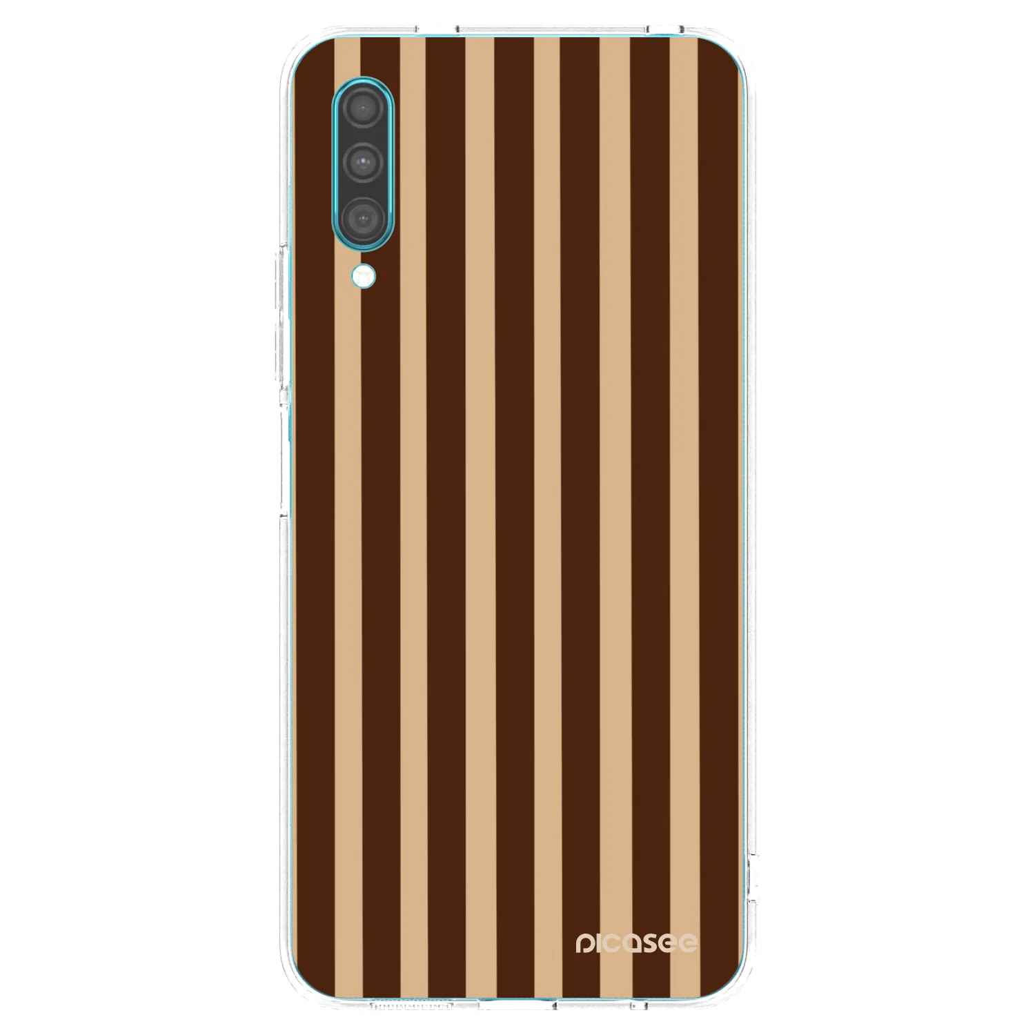 Picasee átlátszó szilikon tok az alábbi mobiltelefonokra Samsung Galaxy A30s A307F - Brown lines