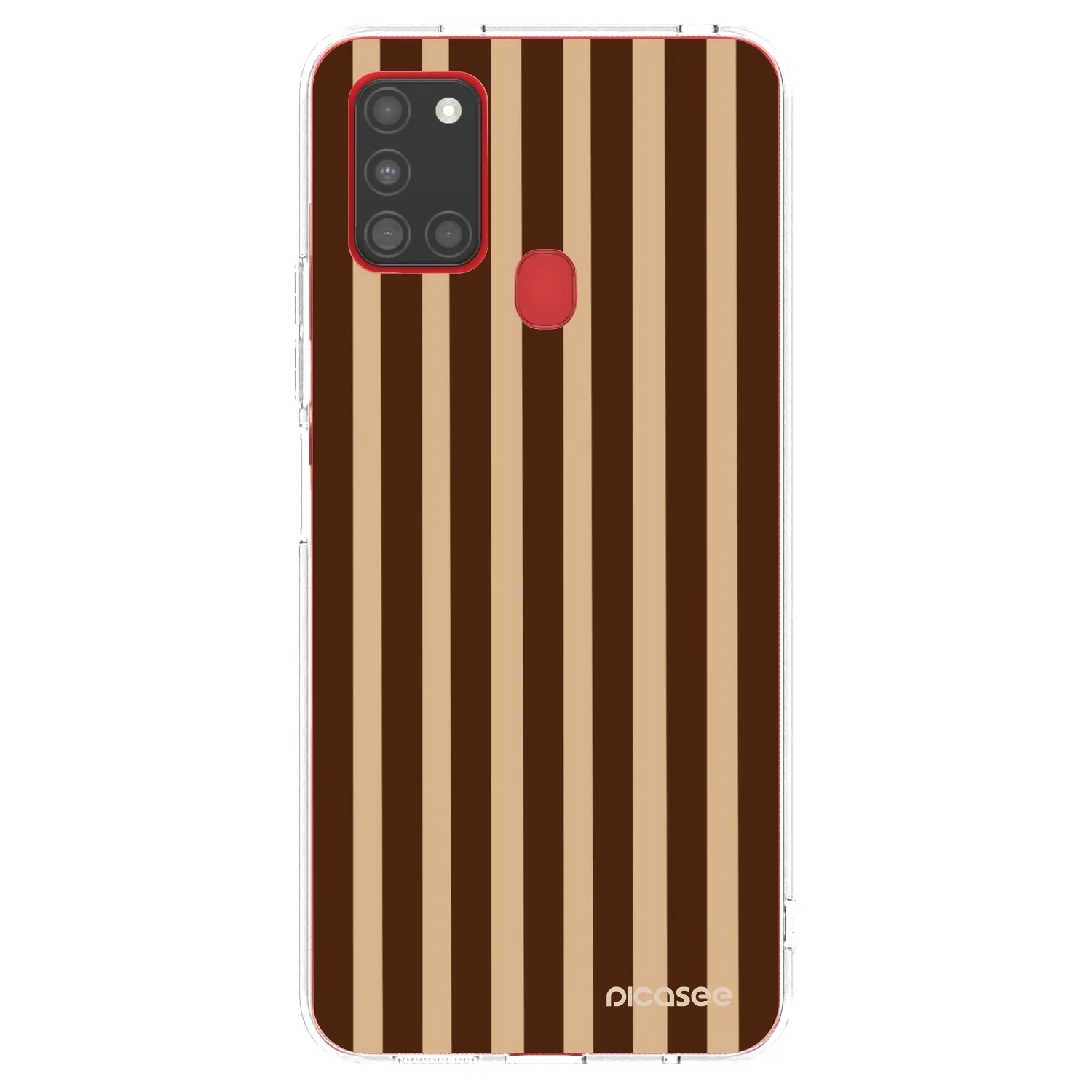 Picasee átlátszó szilikon tok az alábbi mobiltelefonokra Samsung Galaxy A21s - Brown lines