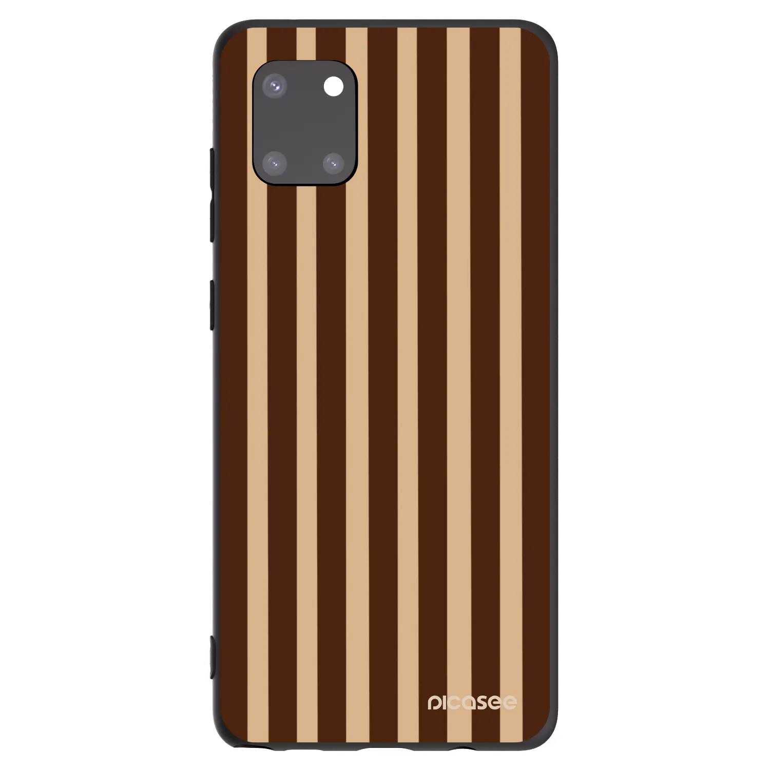 Picasee fekete szilikon tok az alábbi mobiltelefonokra Samsung Galaxy Note 10 Lite N770F - Brown lines