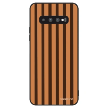 Szilikon tok erre a típusra Samsung Galaxy S10 G973 - Caramel lines
