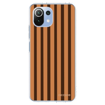 Picasee átlátszó szilikon tok az alábbi mobiltelefonokra Xiaomi Mi 11 Lite - Caramel lines