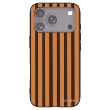 Picasee fekete szilikon tok az alábbi mobiltelefonokra Apple iPhone 17 Pro - Caramel lines