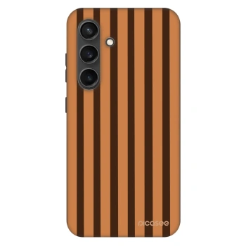 Szilikon tok erre a típusra Samsung Galaxy S24 S921B 5G - Caramel lines