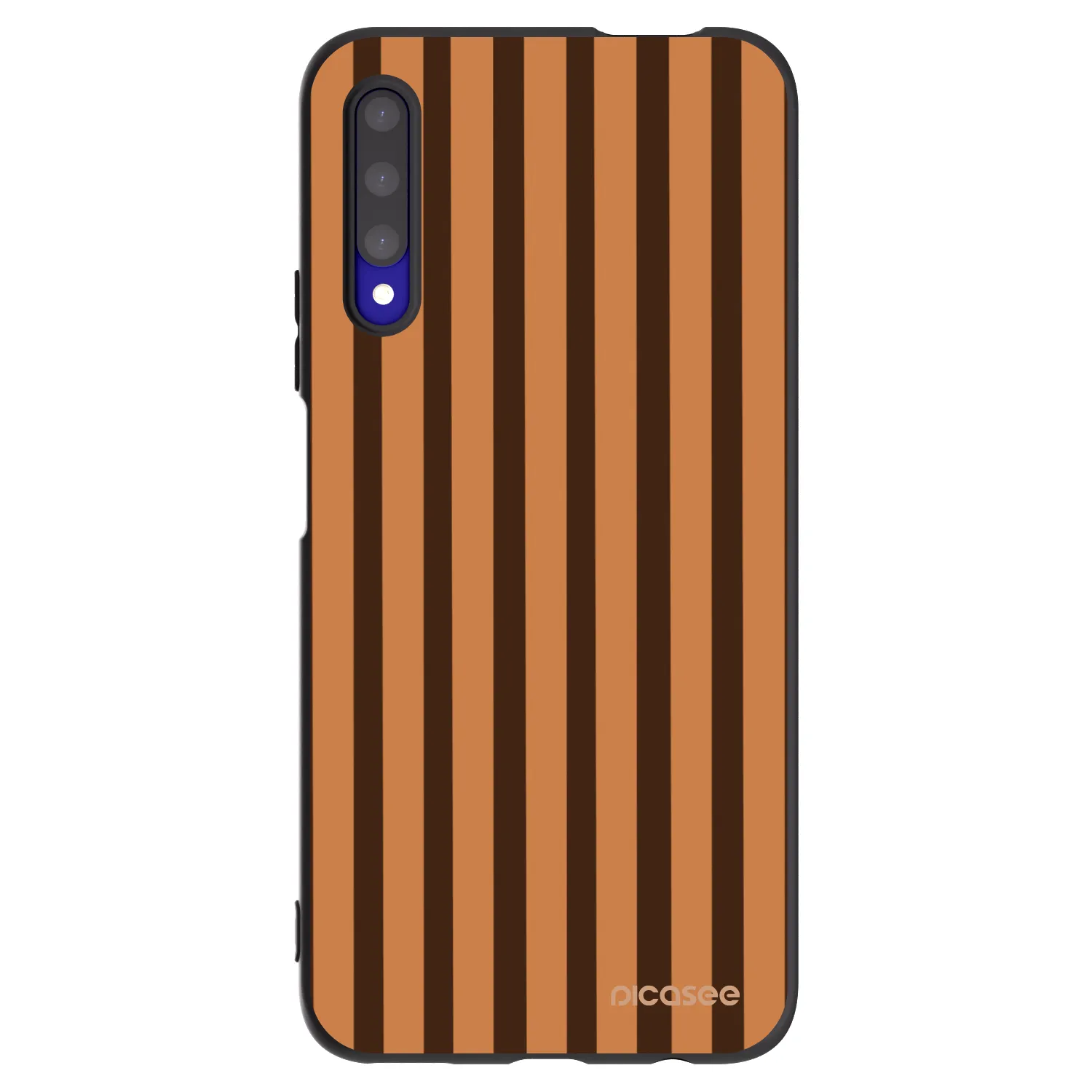 Picasee fekete szilikon tok az alábbi mobiltelefonokra Honor 9X Pro - Caramel lines